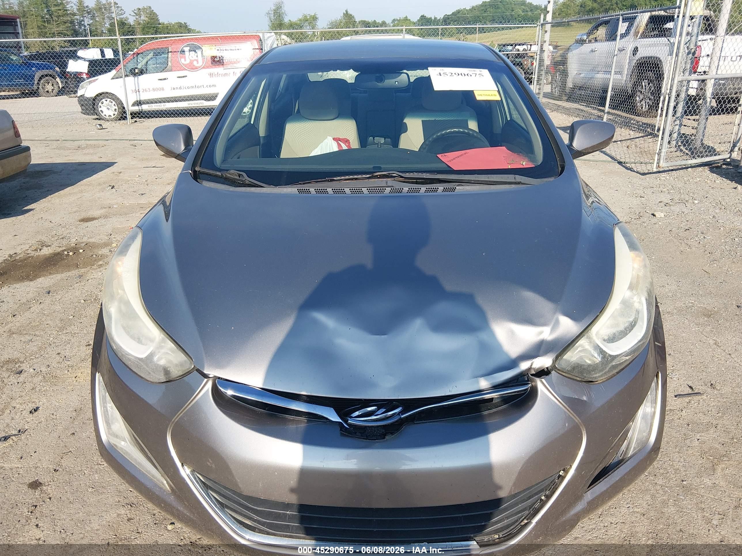 2014 Hyundai Elantra Se Желто-коричневый vin: 5NPDH4AE4EH511586