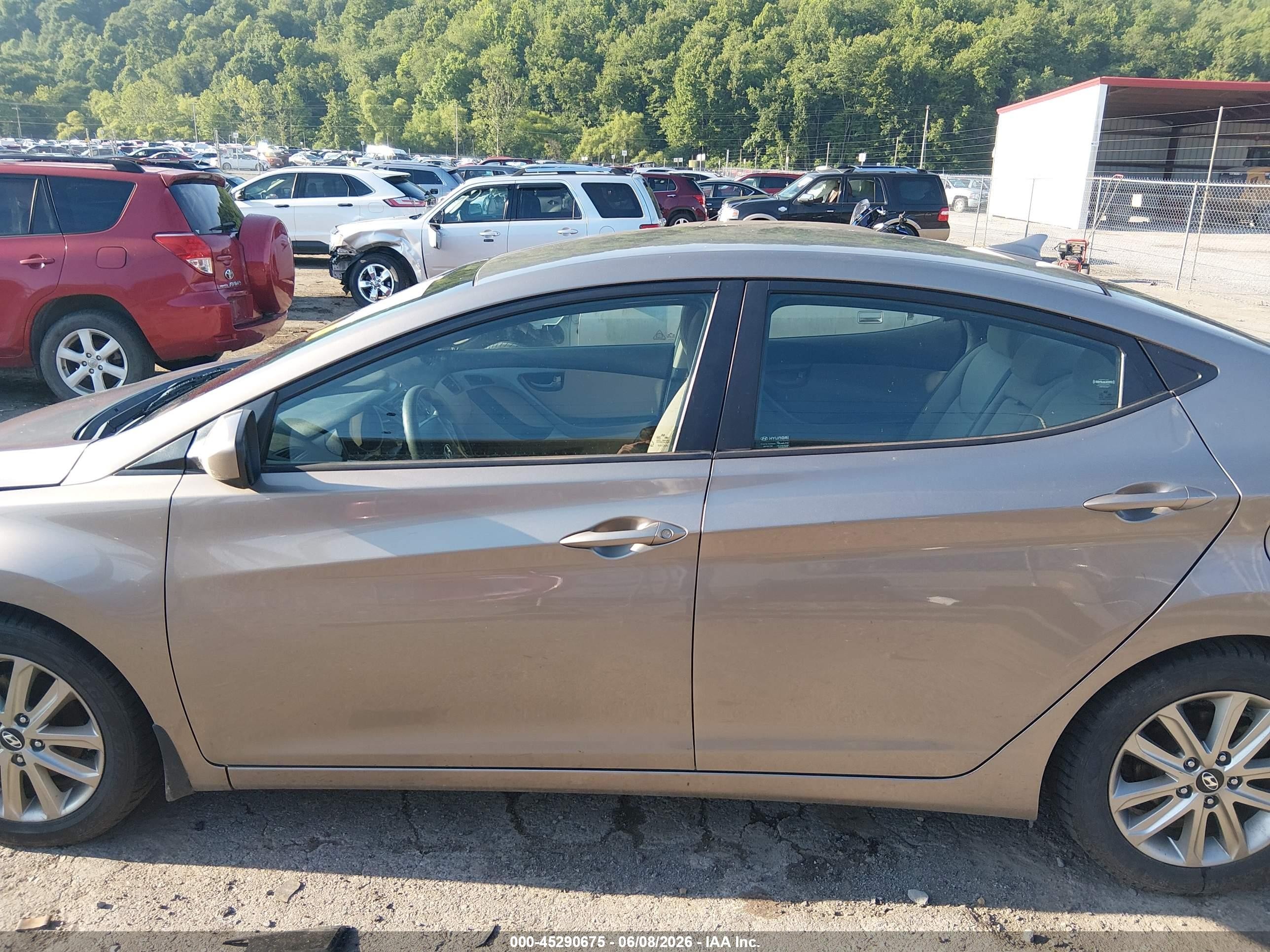 2014 Hyundai Elantra Se Желто-коричневый vin: 5NPDH4AE4EH511586