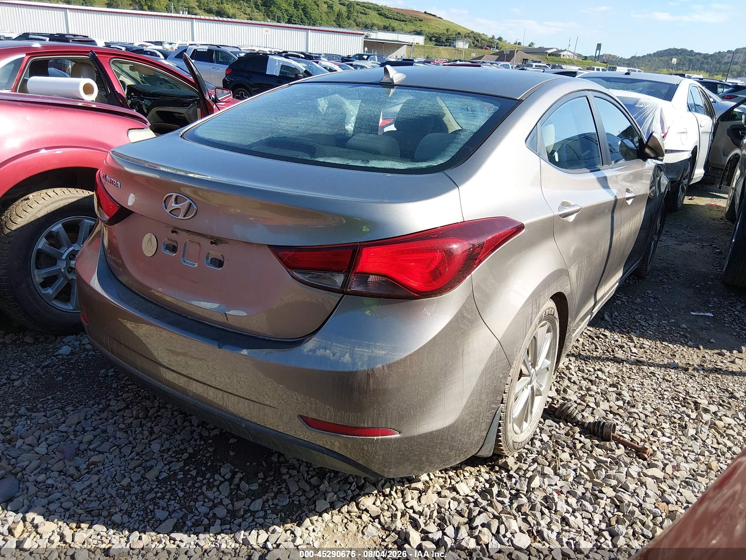 2014 Hyundai Elantra Se Желто-коричневый vin: 5NPDH4AE4EH511586