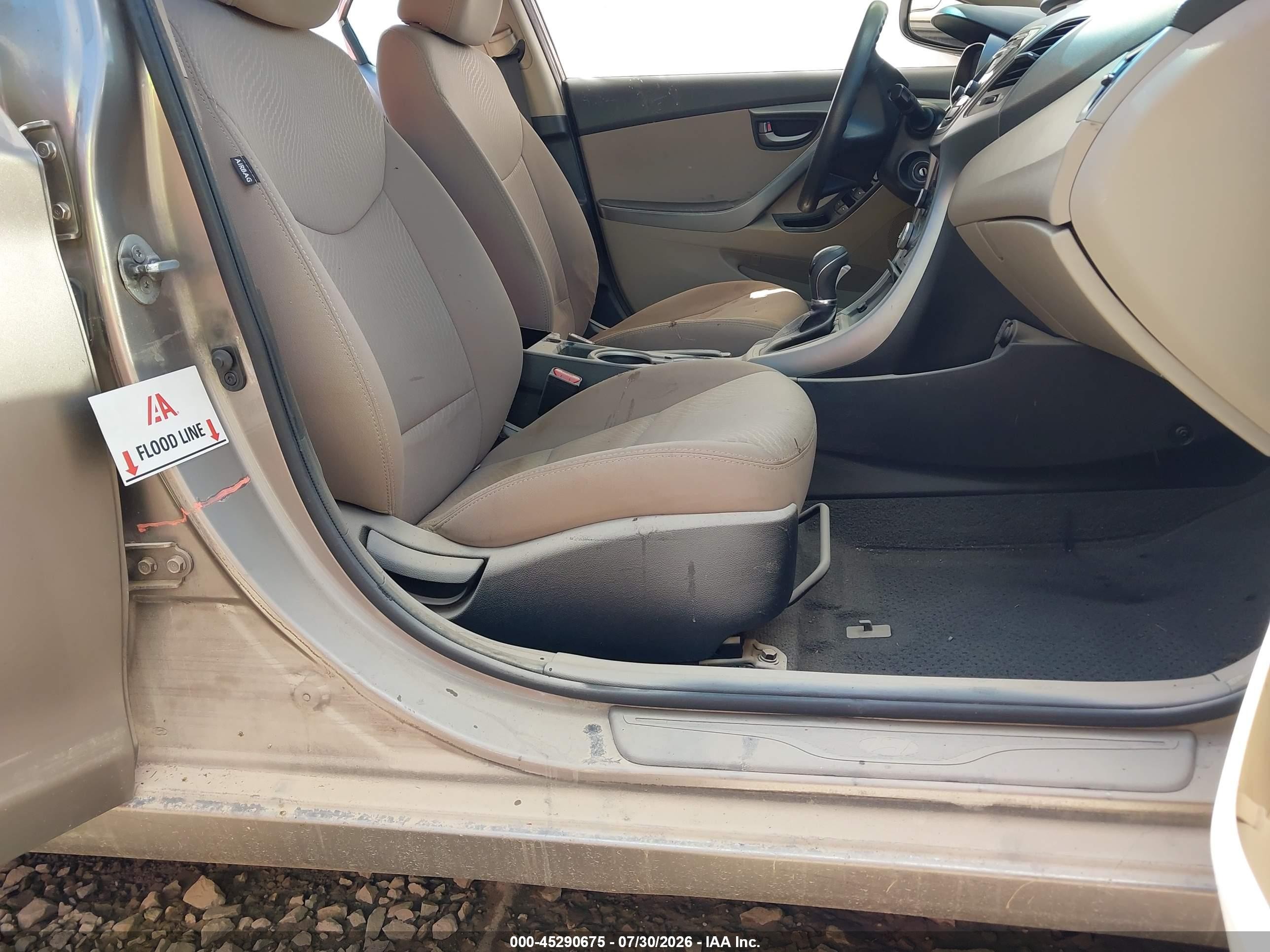 2014 Hyundai Elantra Se Желто-коричневый vin: 5NPDH4AE4EH511586