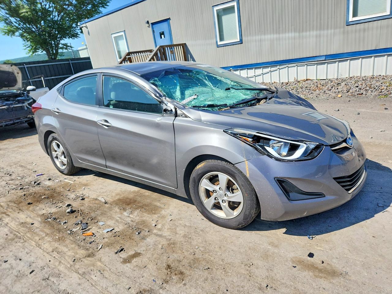 2014 Hyundai Elantra Se Gray vin: 5NPDH4AE4EH513550