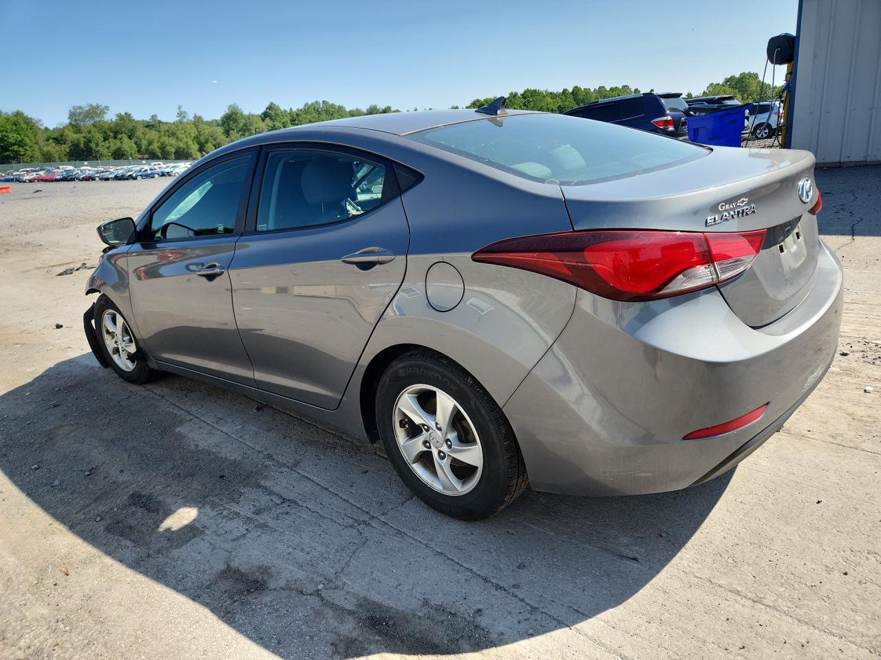 2014 Hyundai Elantra Se Gray vin: 5NPDH4AE4EH513550