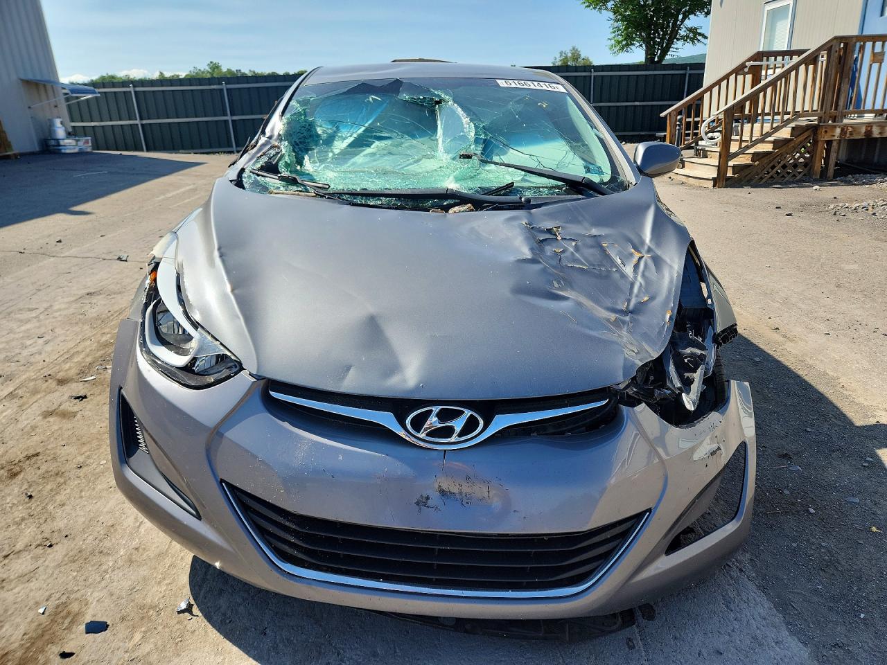 2014 Hyundai Elantra Se Gray vin: 5NPDH4AE4EH513550