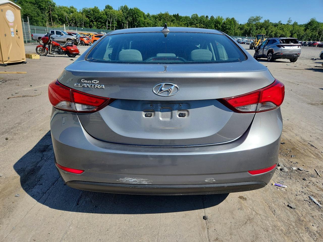 2014 Hyundai Elantra Se Gray vin: 5NPDH4AE4EH513550
