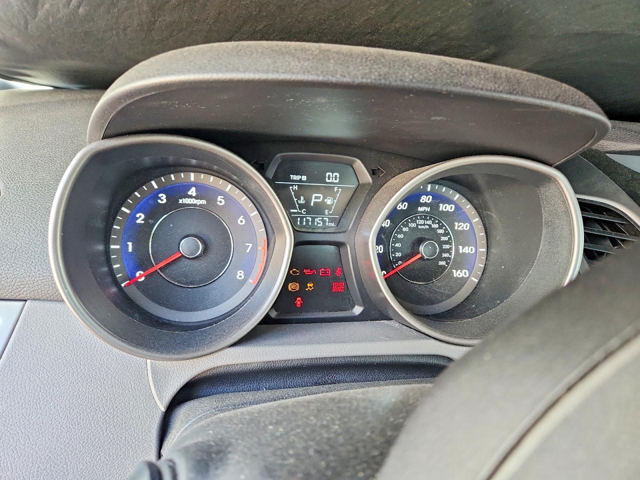 2014 Hyundai Elantra Se Gray vin: 5NPDH4AE4EH513550