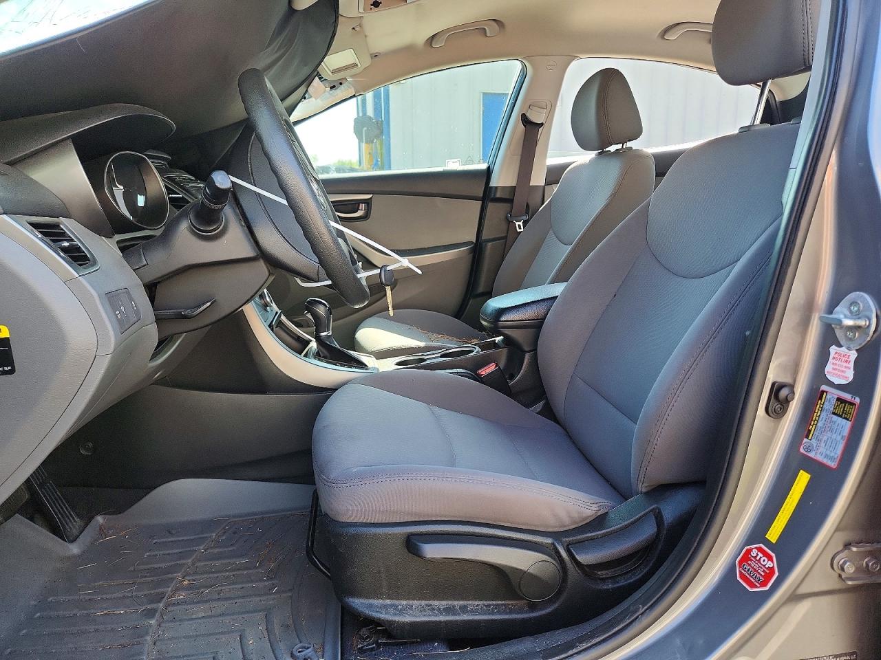 2014 Hyundai Elantra Se Gray vin: 5NPDH4AE4EH513550
