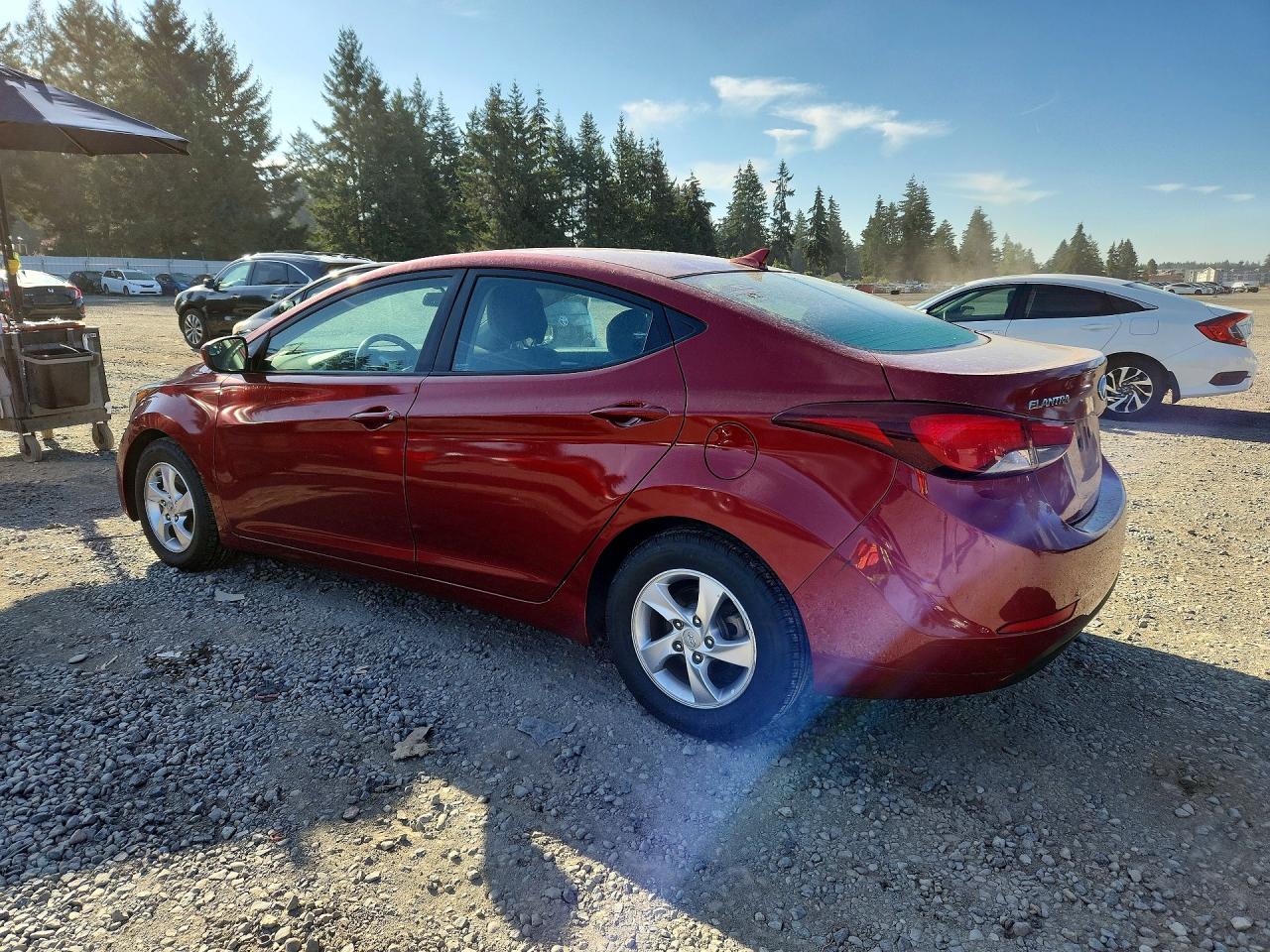 2014 Hyundai Elantra Se Red vin: 5NPDH4AE4EH516867