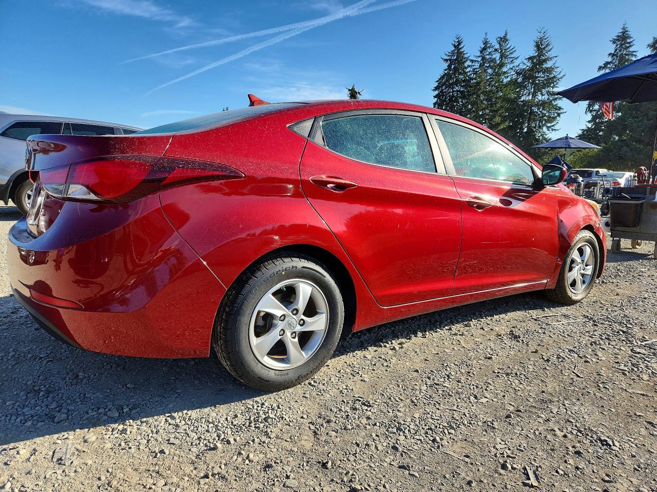 2014 Hyundai Elantra Se Red vin: 5NPDH4AE4EH516867