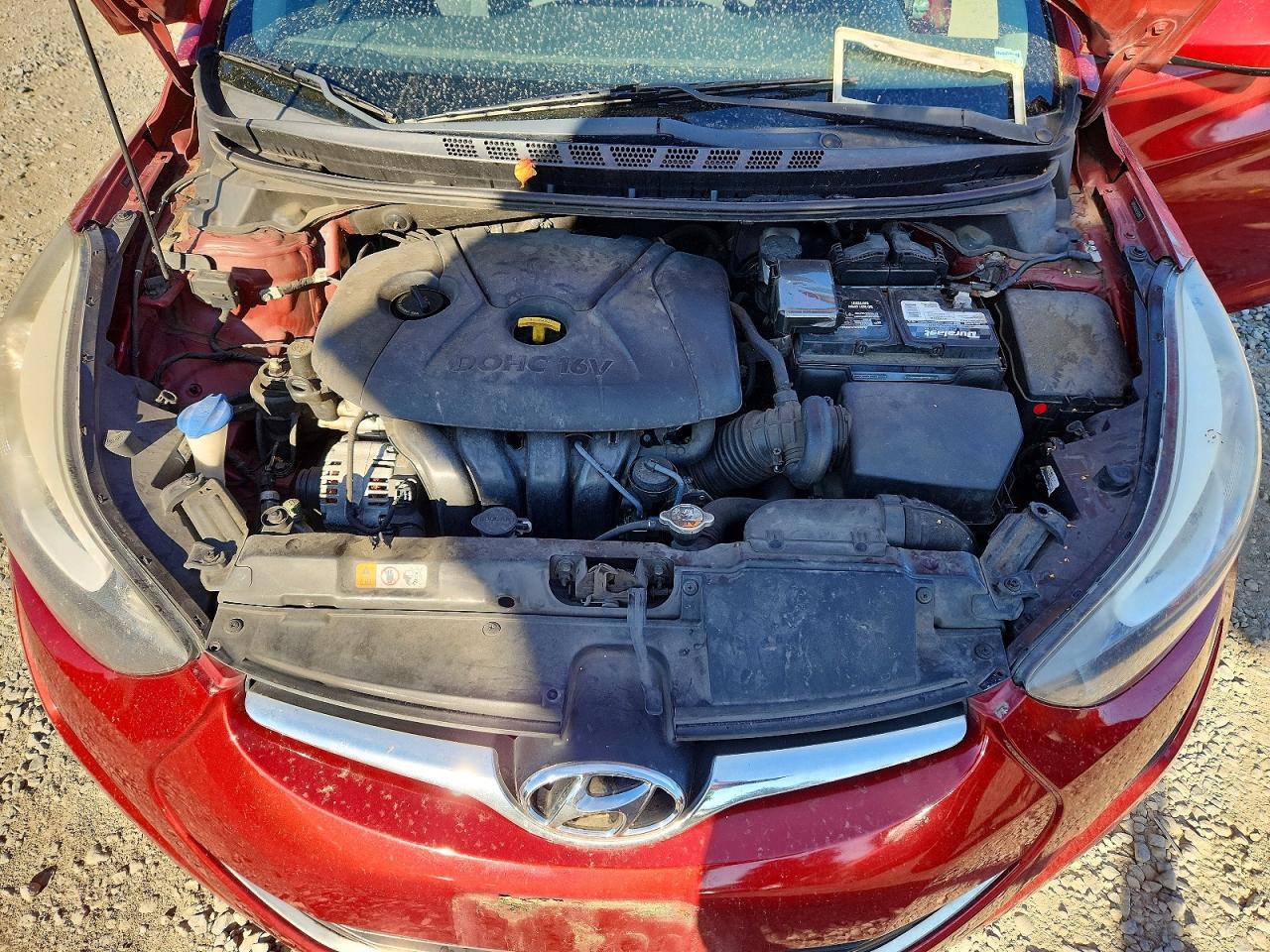 2014 Hyundai Elantra Se Red vin: 5NPDH4AE4EH516867