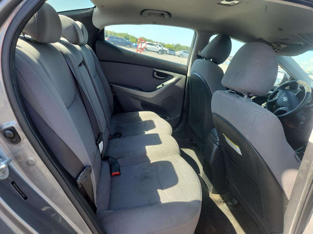 2014 Hyundai Elantra Se Gray vin: 5NPDH4AE4EH517047