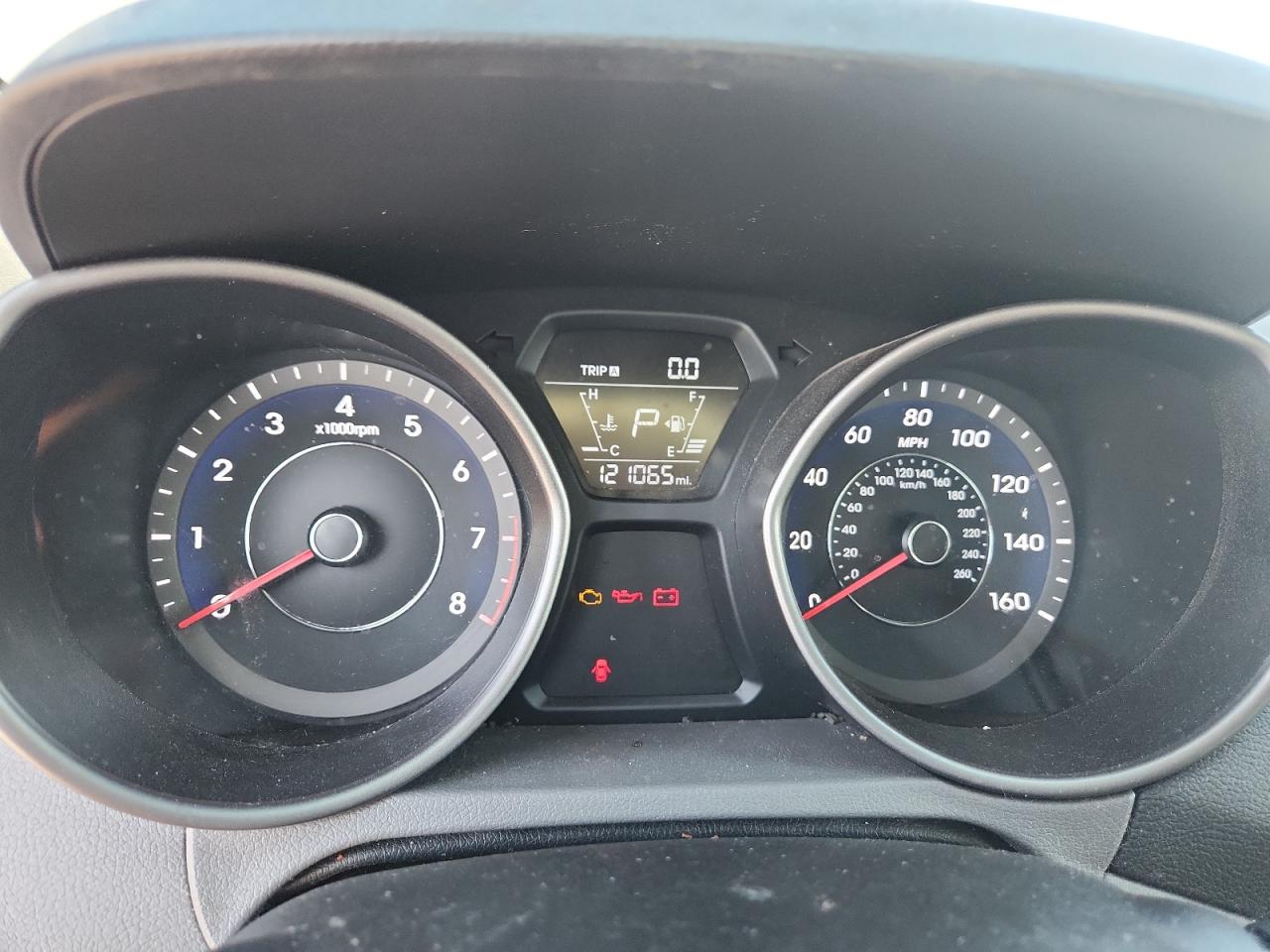 2014 Hyundai Elantra Se Gray vin: 5NPDH4AE4EH517047