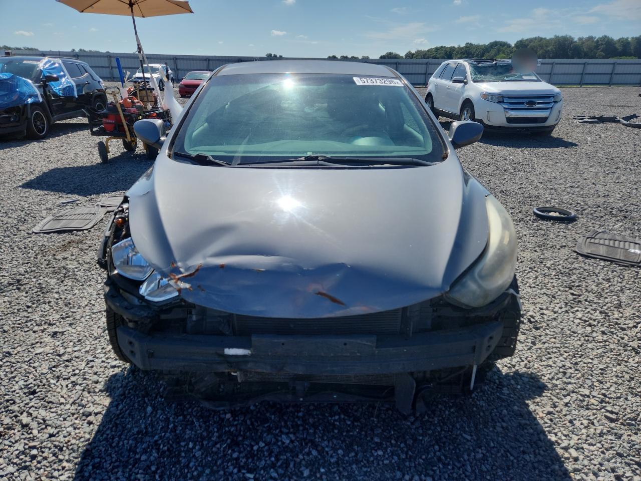 2014 Hyundai Elantra Se Gray vin: 5NPDH4AE4EH517047
