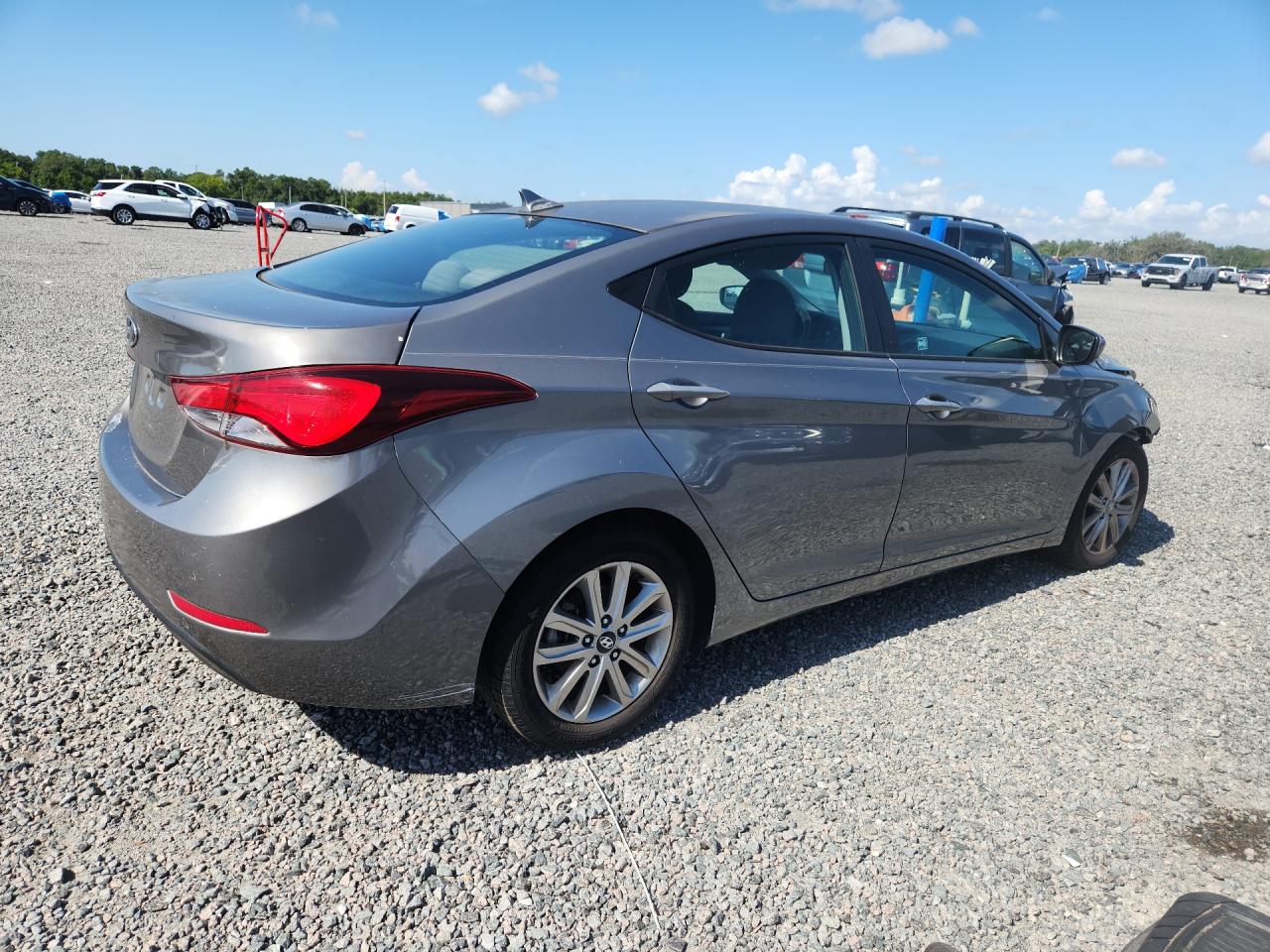 2014 Hyundai Elantra Se Gray vin: 5NPDH4AE4EH517047