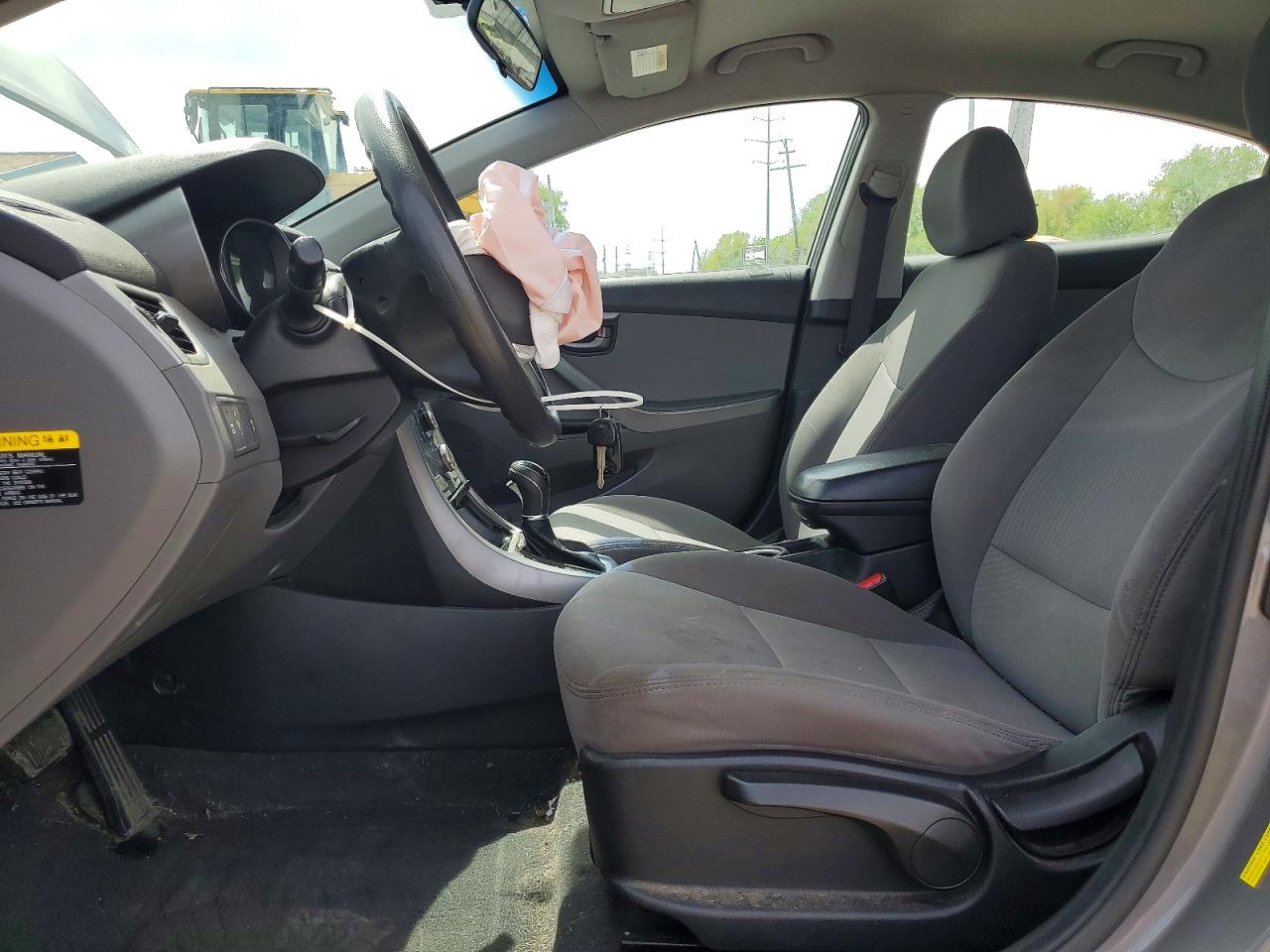 2014 Hyundai Elantra Gray vin: 5NPDH4AE4EH522264