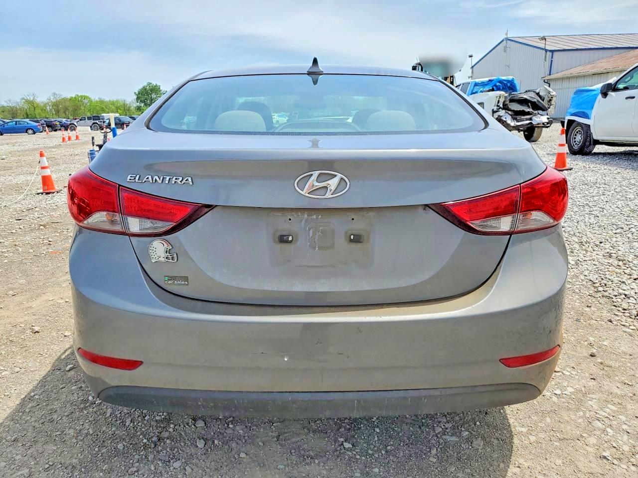 2014 Hyundai Elantra Gray vin: 5NPDH4AE4EH522264