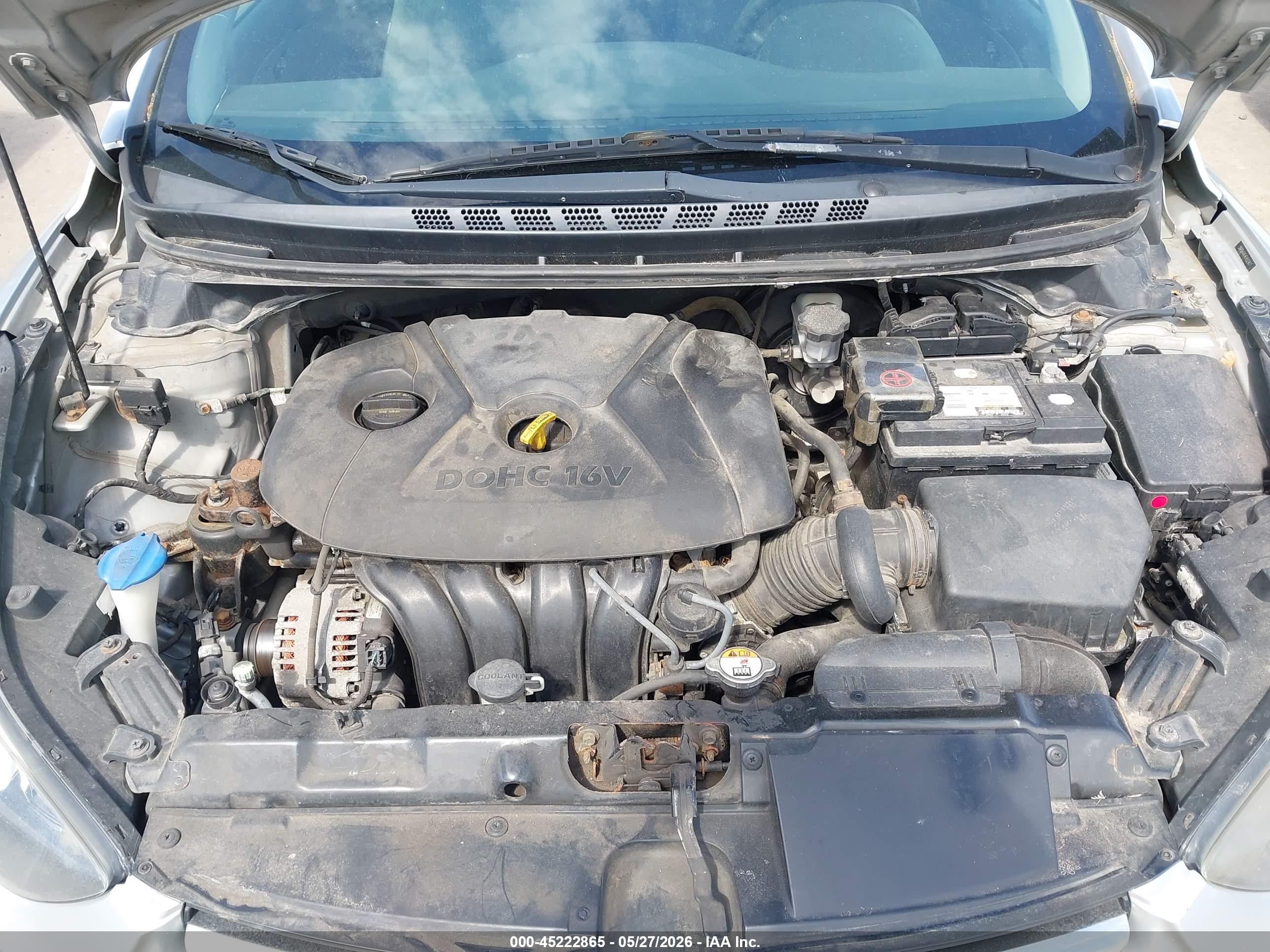 2014 Hyundai Elantra Se Silver vin: 5NPDH4AE4EH523477