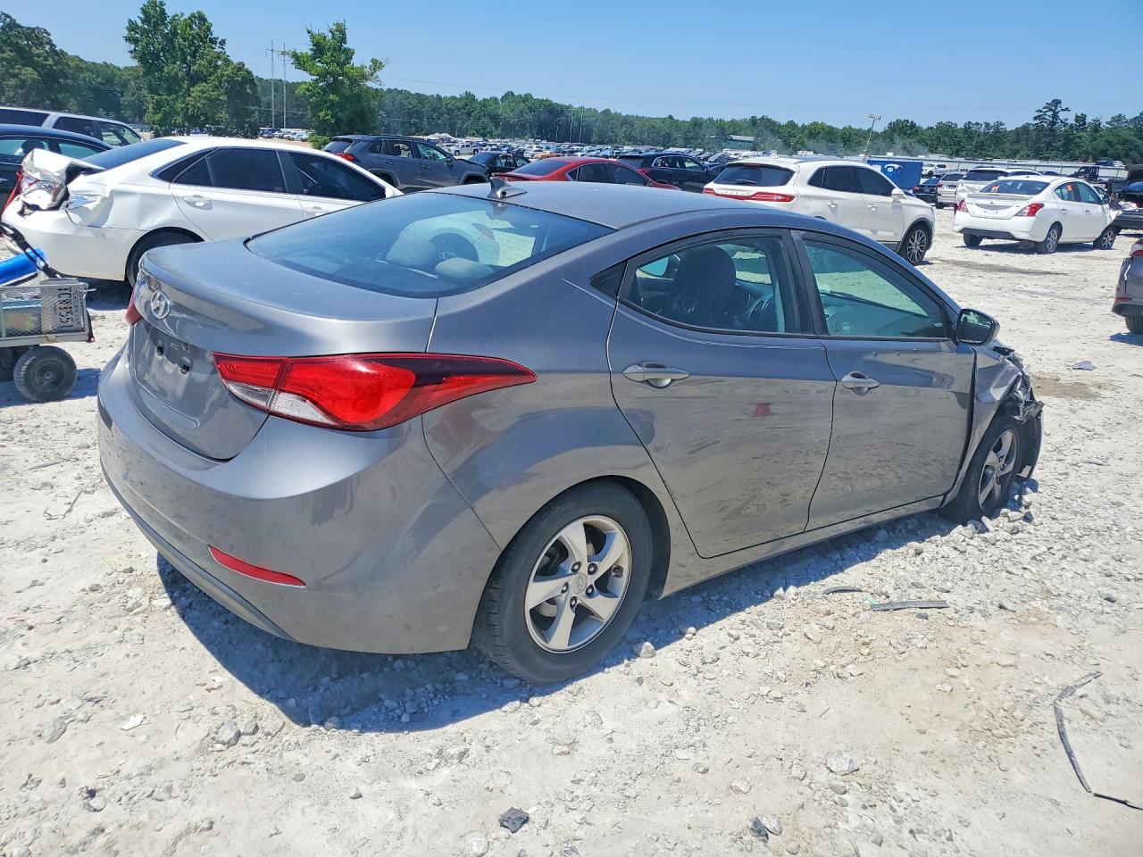2014 Hyundai Elantra Se Gray vin: 5NPDH4AE4EH526069