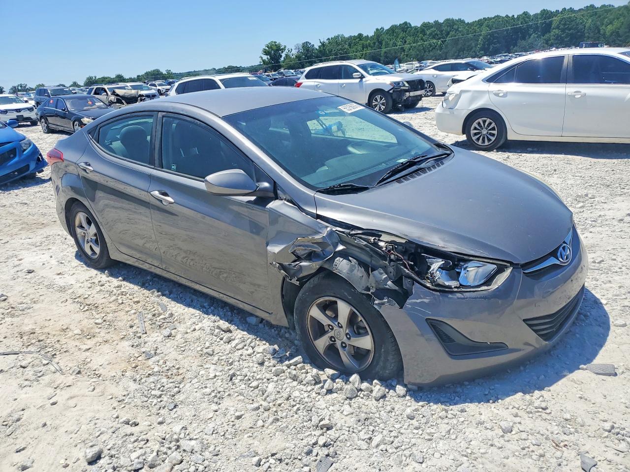 2014 Hyundai Elantra Se Gray vin: 5NPDH4AE4EH526069