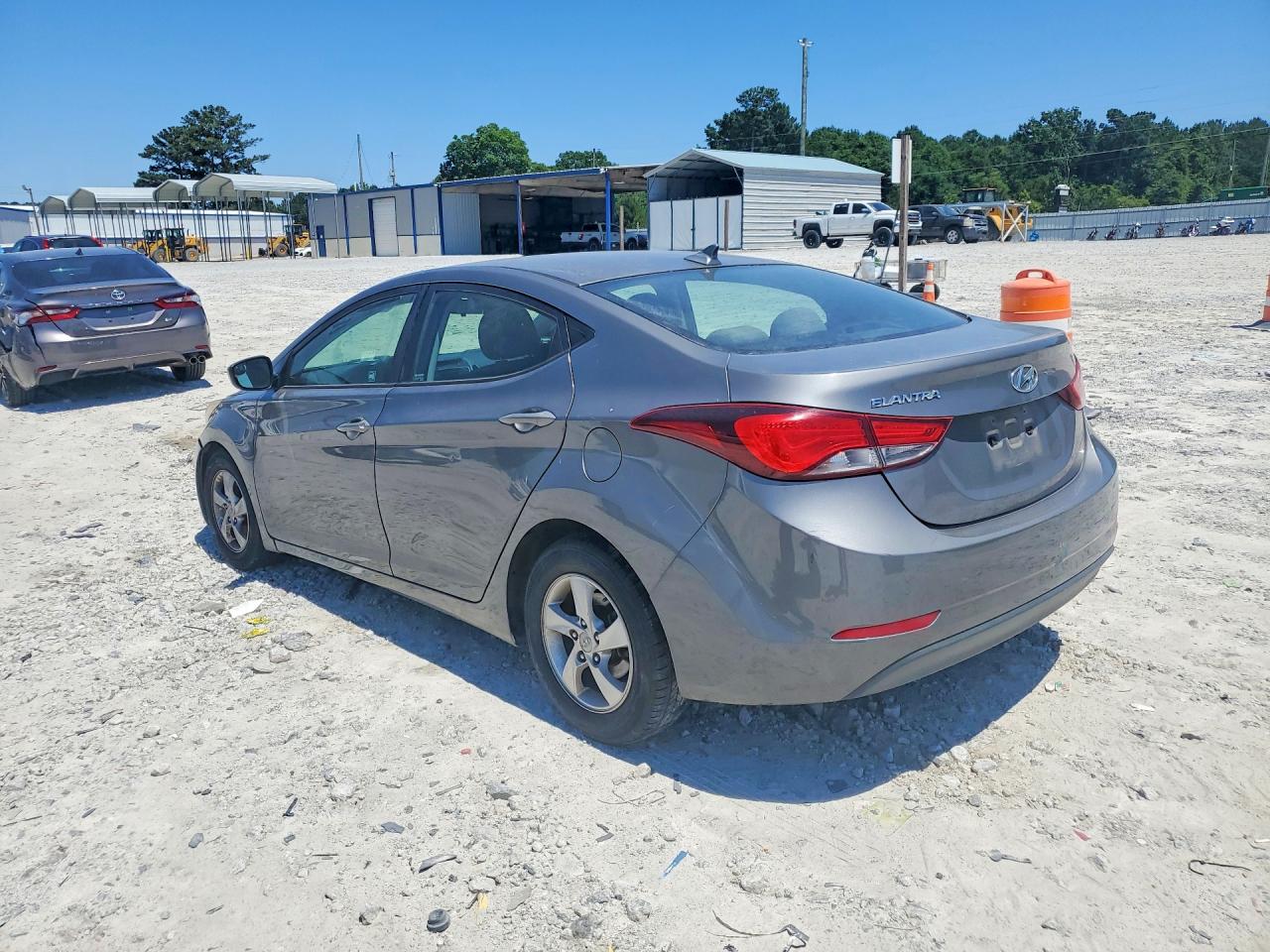 2014 Hyundai Elantra Se Gray vin: 5NPDH4AE4EH526069