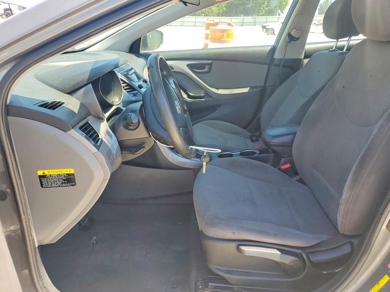 2014 Hyundai Elantra Se Gray vin: 5NPDH4AE4EH526069