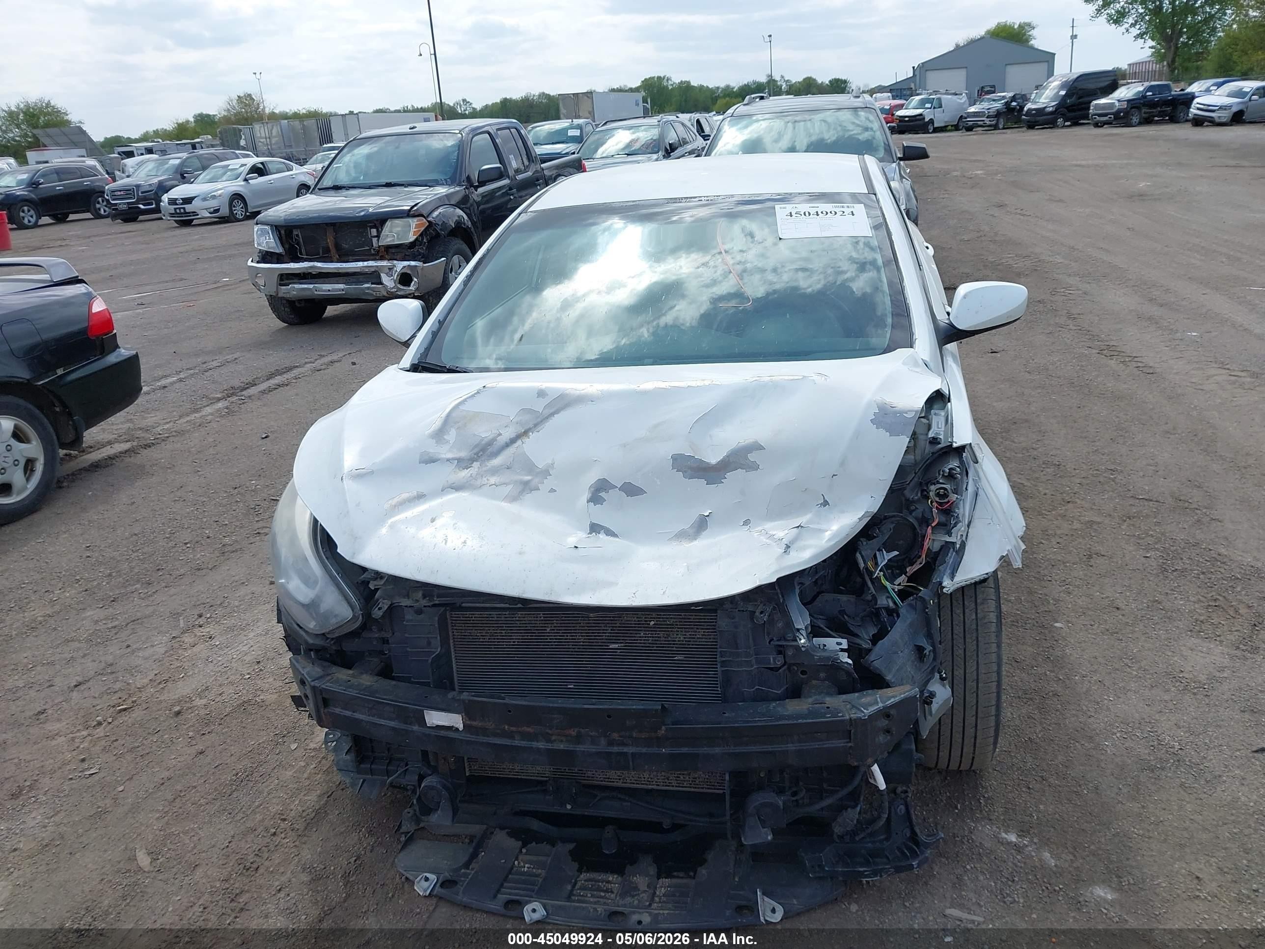 2014 Hyundai Elantra Se White vin: 5NPDH4AE4EH527349