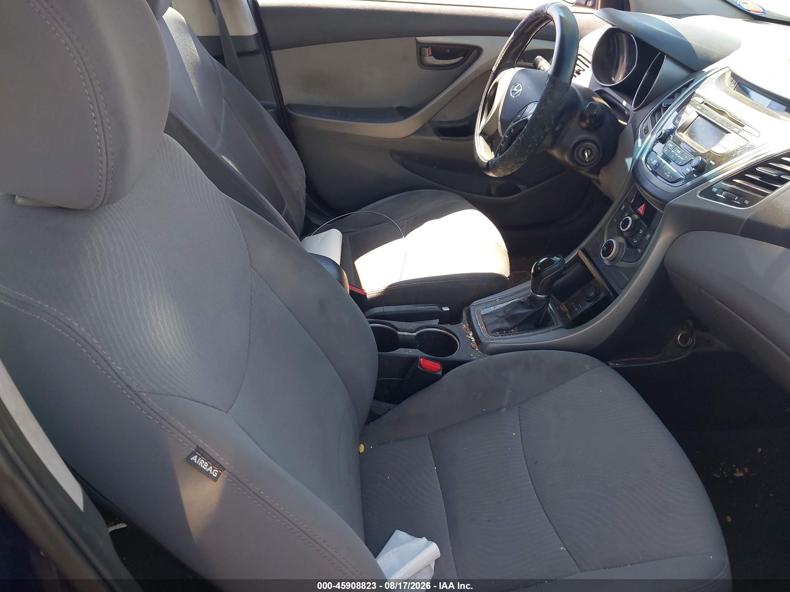 2014 Hyundai Elantra Se Blue vin: 5NPDH4AE4EH528601