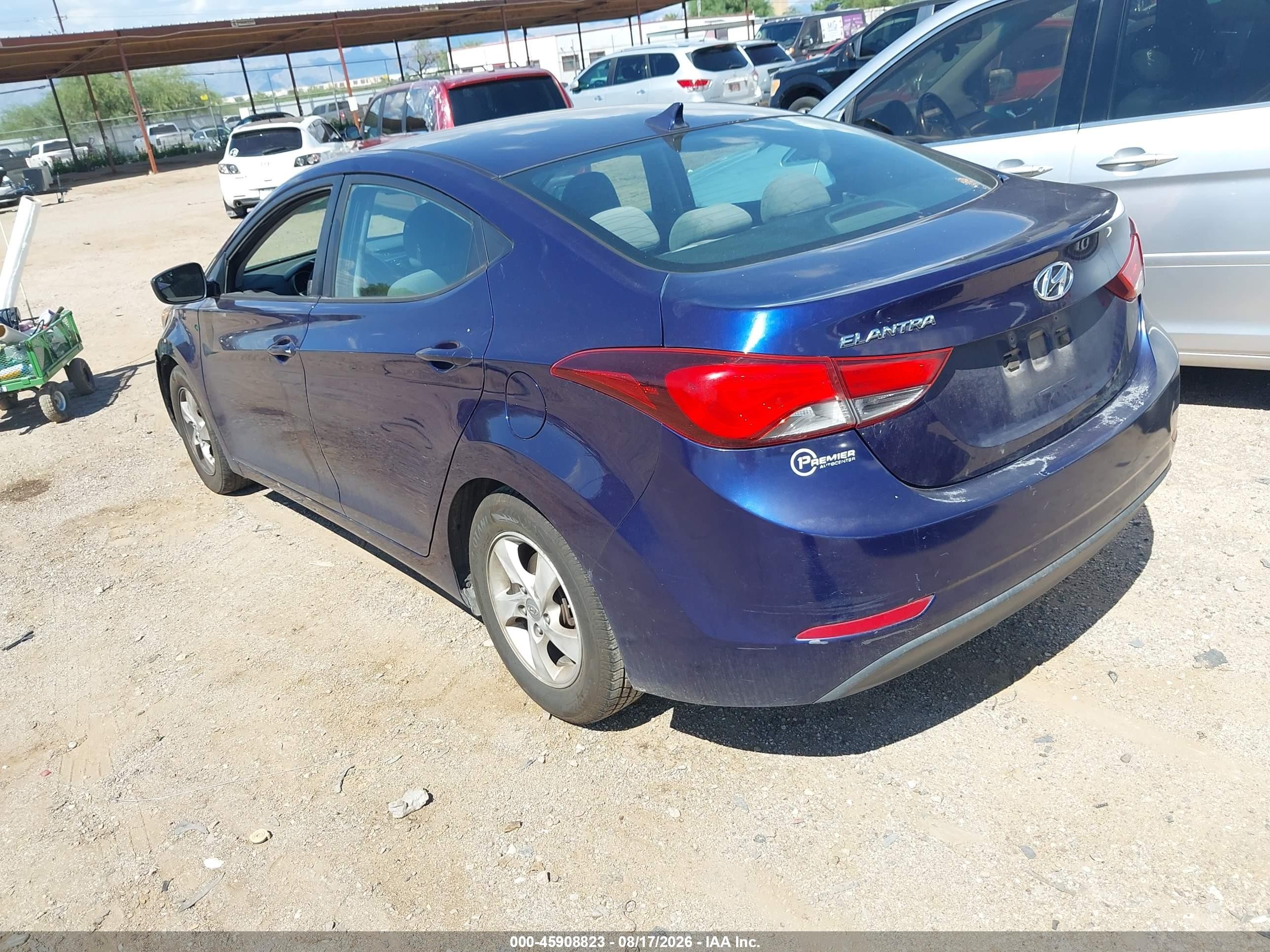 2014 Hyundai Elantra Se Blue vin: 5NPDH4AE4EH528601