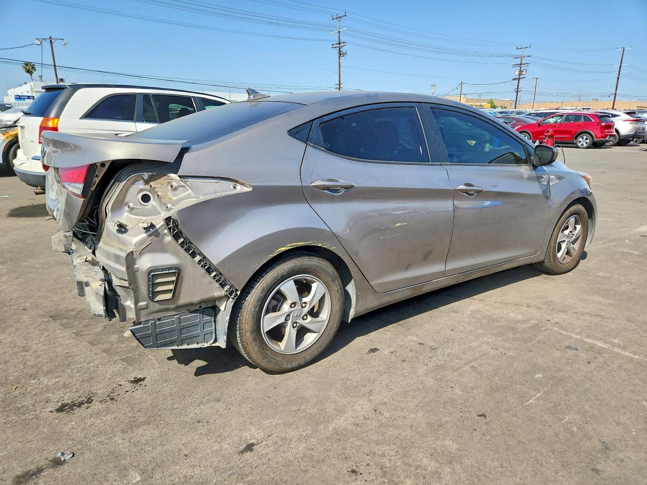 2014 Hyundai Elantra Se Silver vin: 5NPDH4AE4EH528744