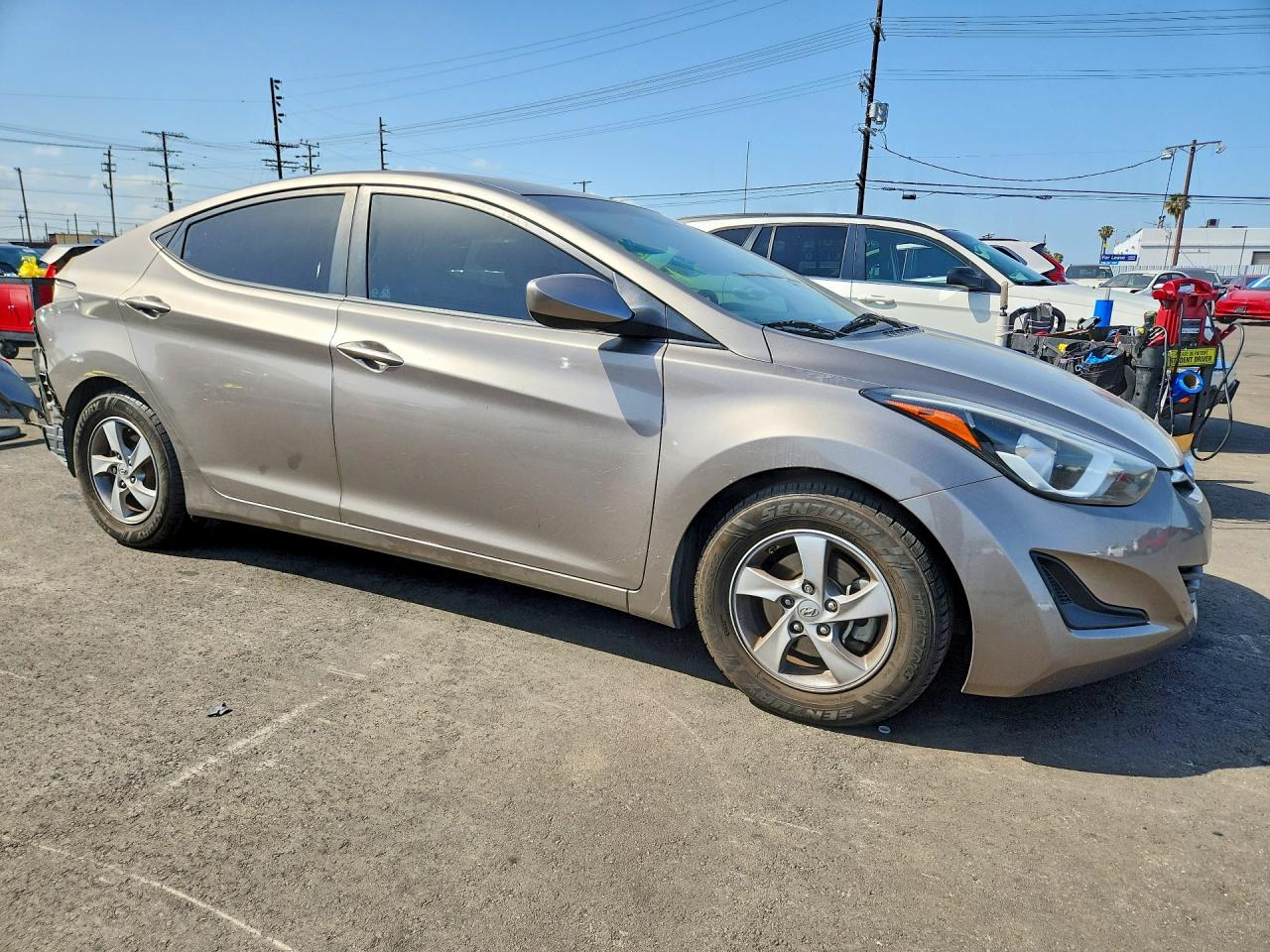 2014 Hyundai Elantra Se Silver vin: 5NPDH4AE4EH528744