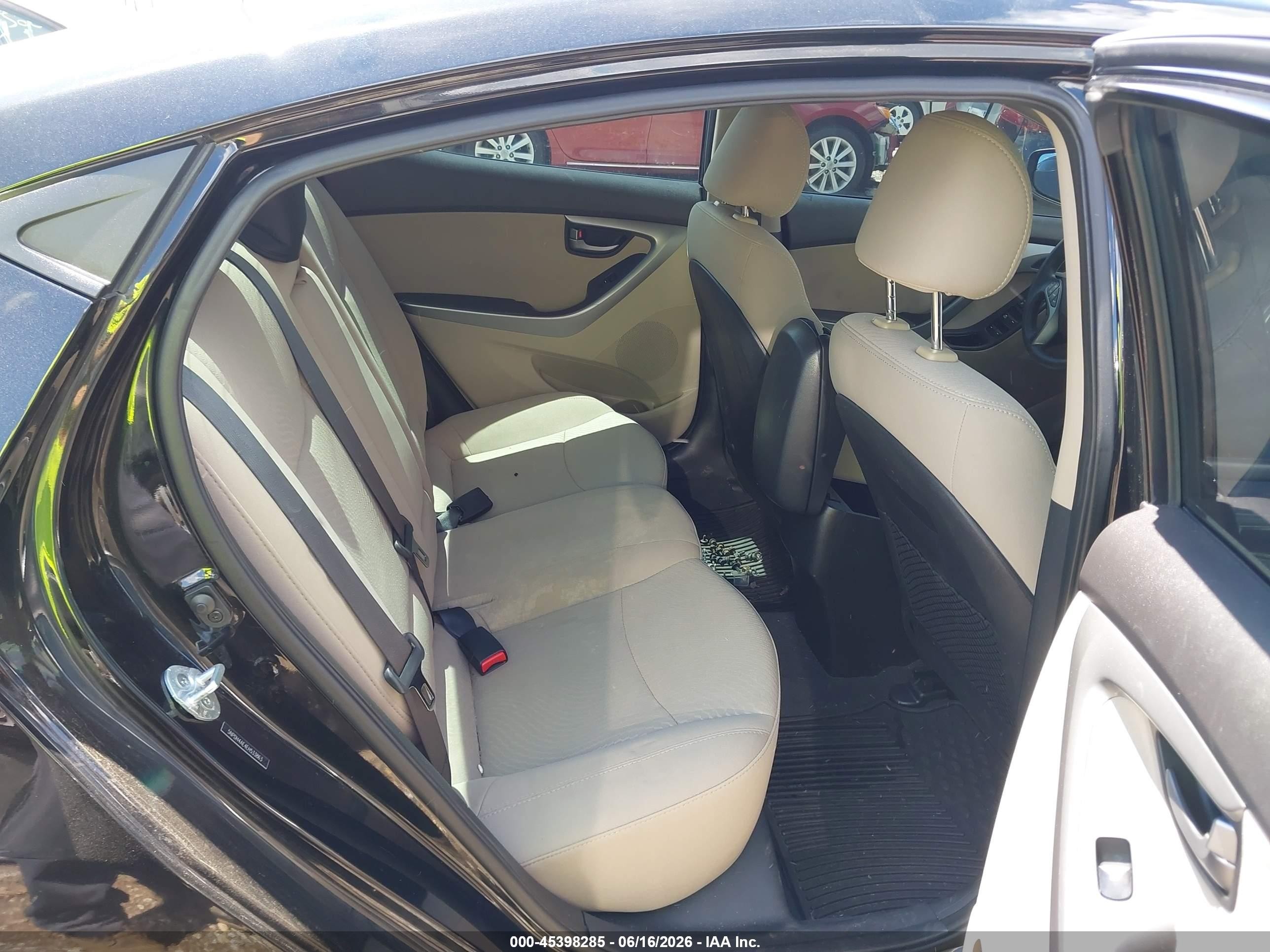 2014 Hyundai Elantra Se Black vin: 5NPDH4AE4EH533863