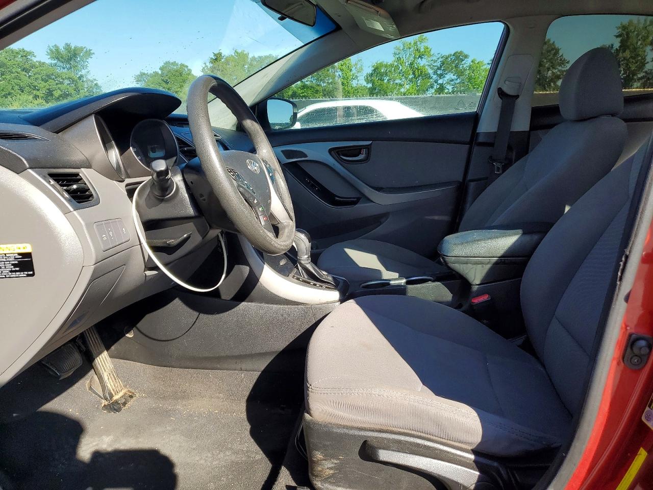 2014 Hyundai Elantra Se Red vin: 5NPDH4AE4EH537475