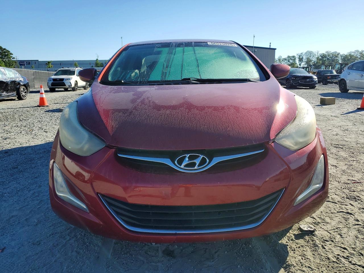 2014 Hyundai Elantra Se Red vin: 5NPDH4AE4EH537475