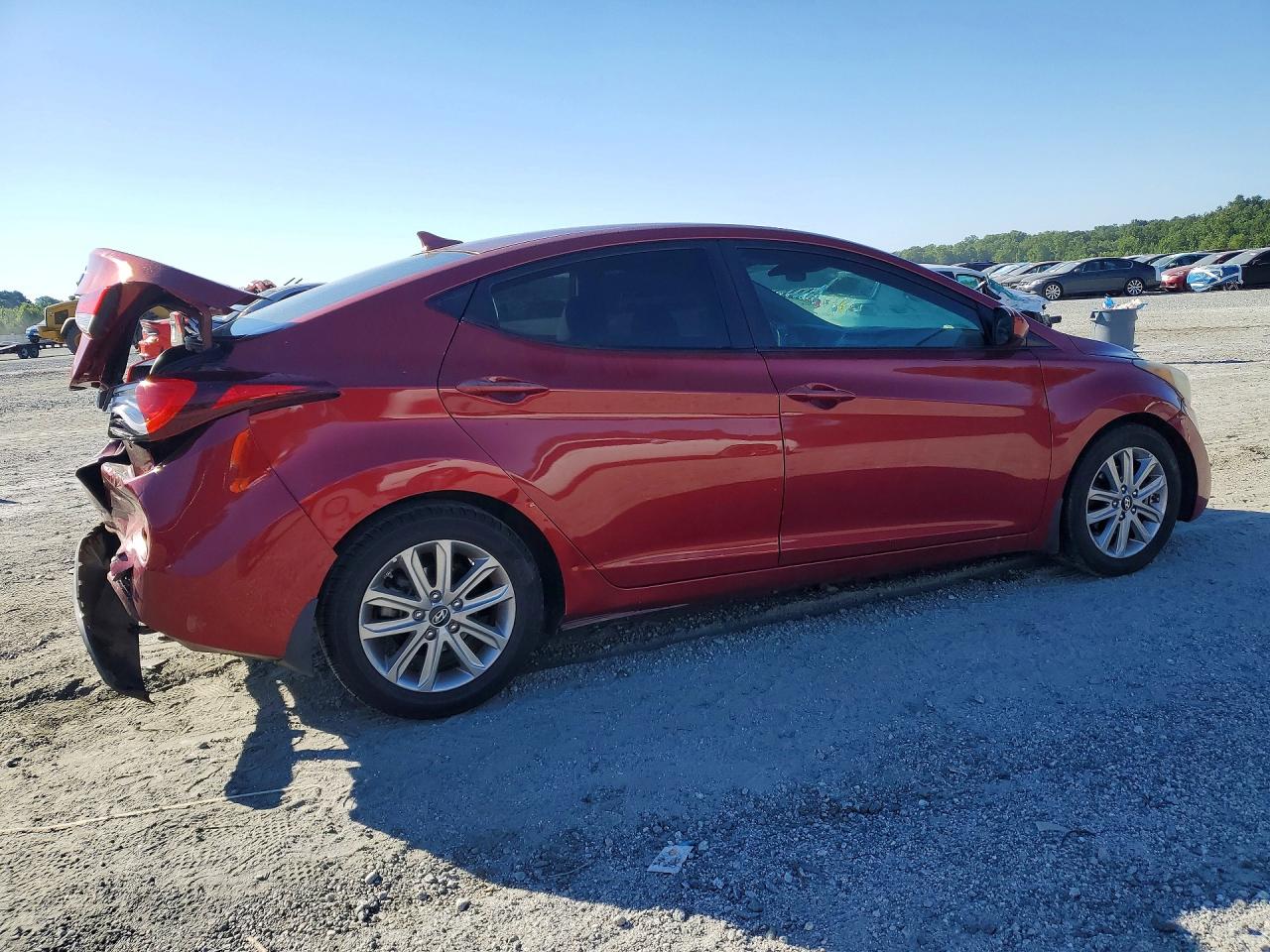 2014 Hyundai Elantra Se Red vin: 5NPDH4AE4EH537475