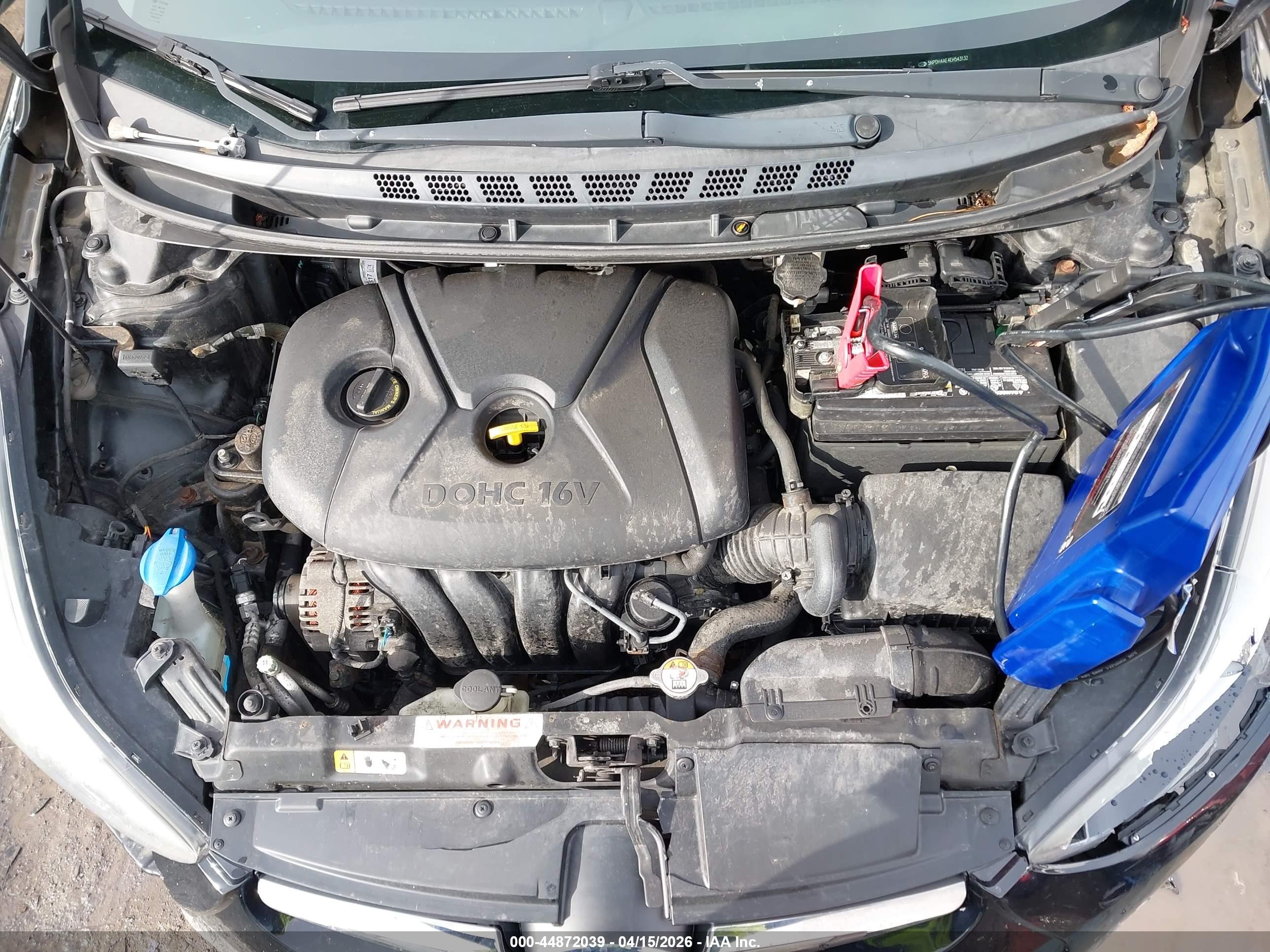 2014 Hyundai Elantra Limited Черный vin: 5NPDH4AE4EH543132