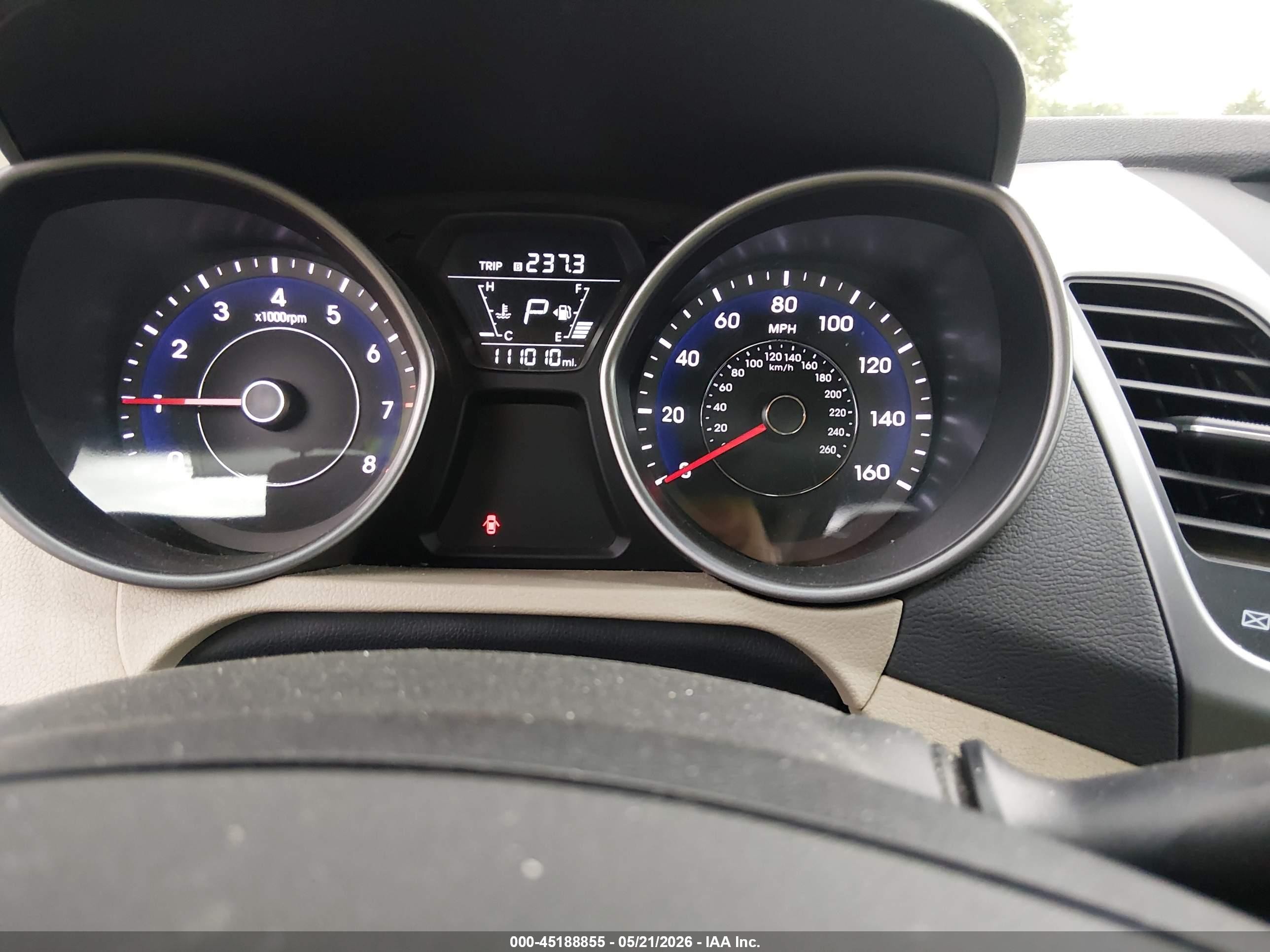 2014 Hyundai Elantra Se Red vin: 5NPDH4AE4EH543261
