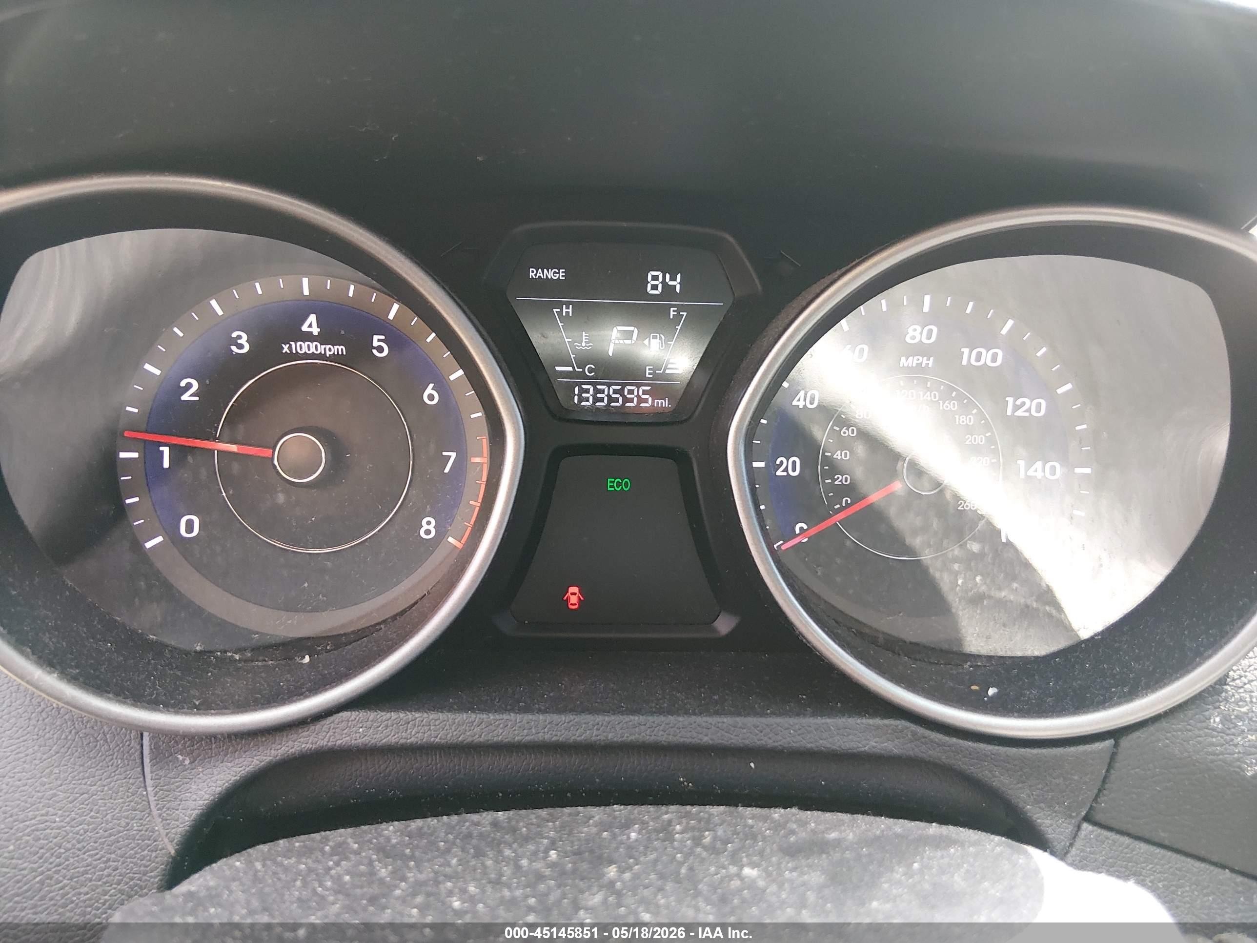 2014 Hyundai Elantra Limited Черный vin: 5NPDH4AE4EH545415