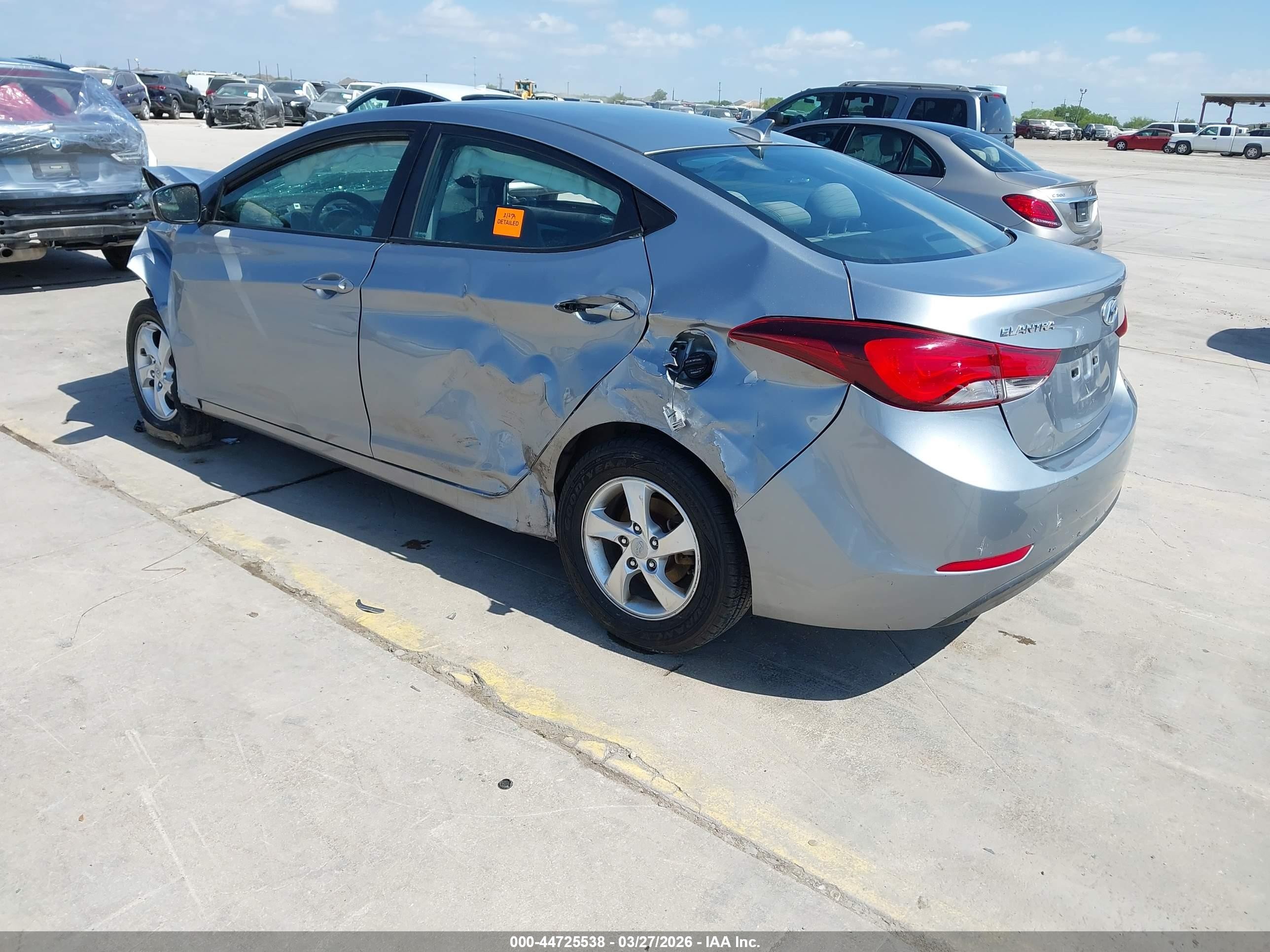 2015 Hyundai Elantra Se Серый vin: 5NPDH4AE4FH549708