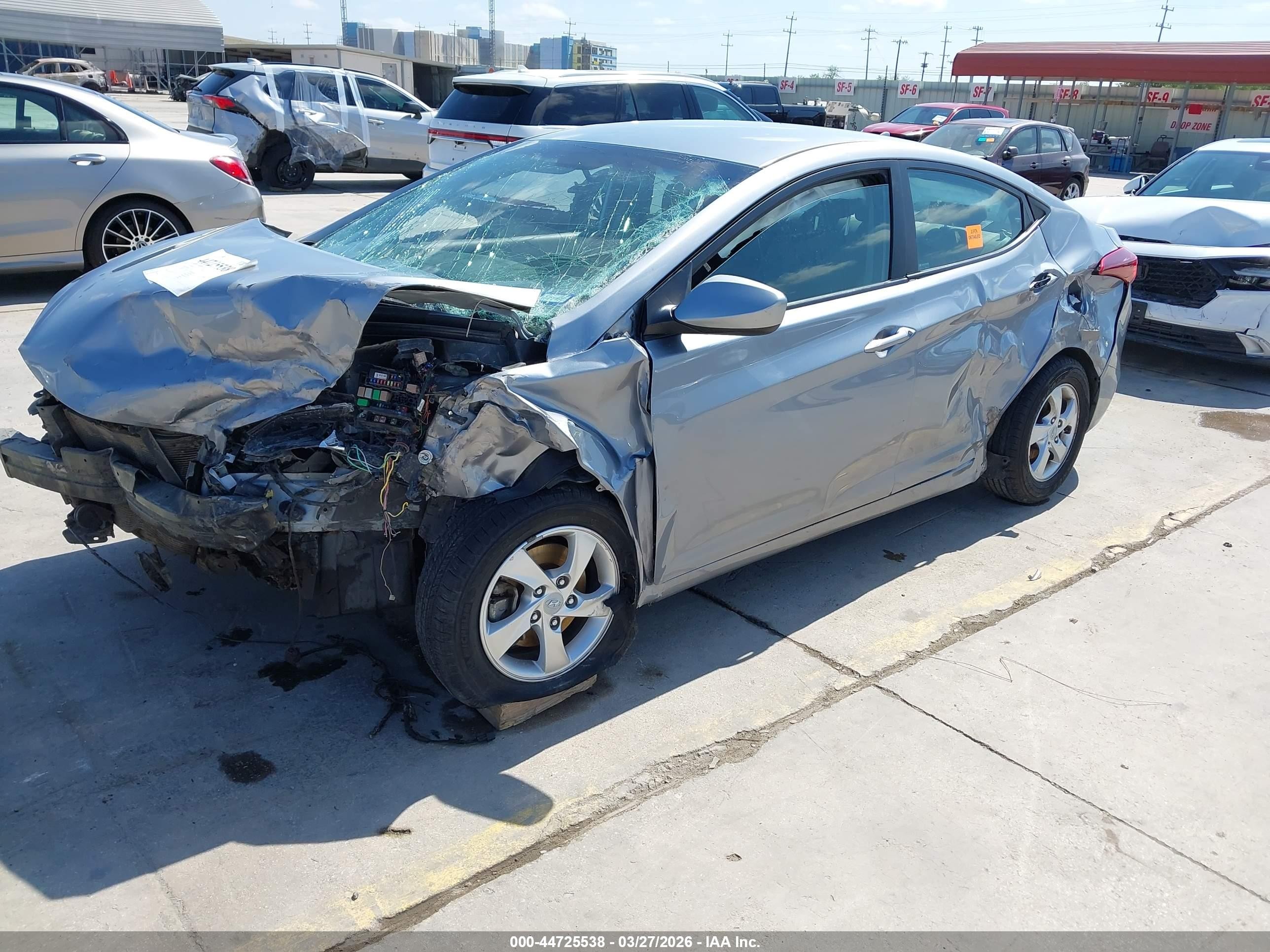 2015 Hyundai Elantra Se Серый vin: 5NPDH4AE4FH549708