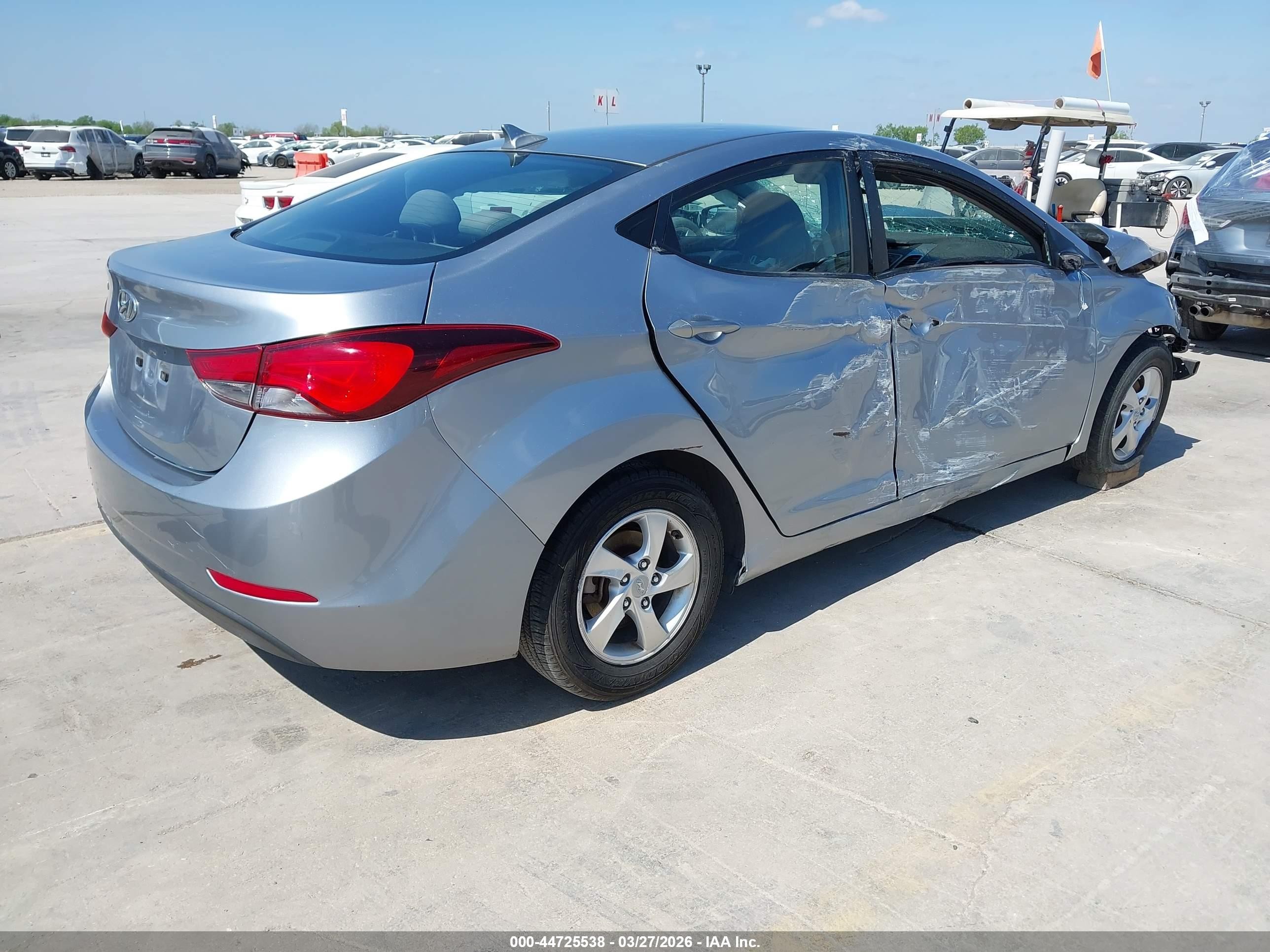 2015 Hyundai Elantra Se Серый vin: 5NPDH4AE4FH549708