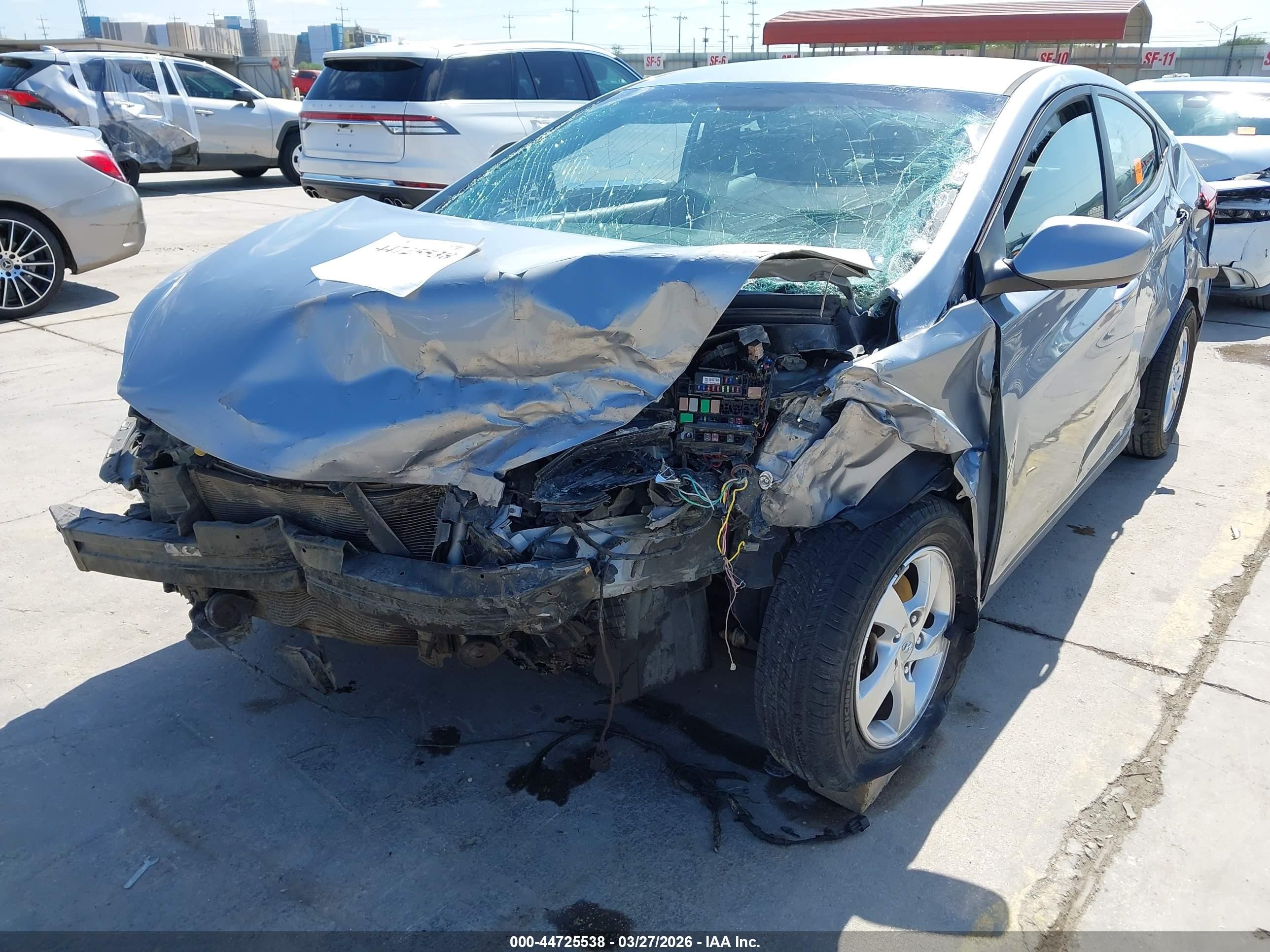 2015 Hyundai Elantra Se Серый vin: 5NPDH4AE4FH549708