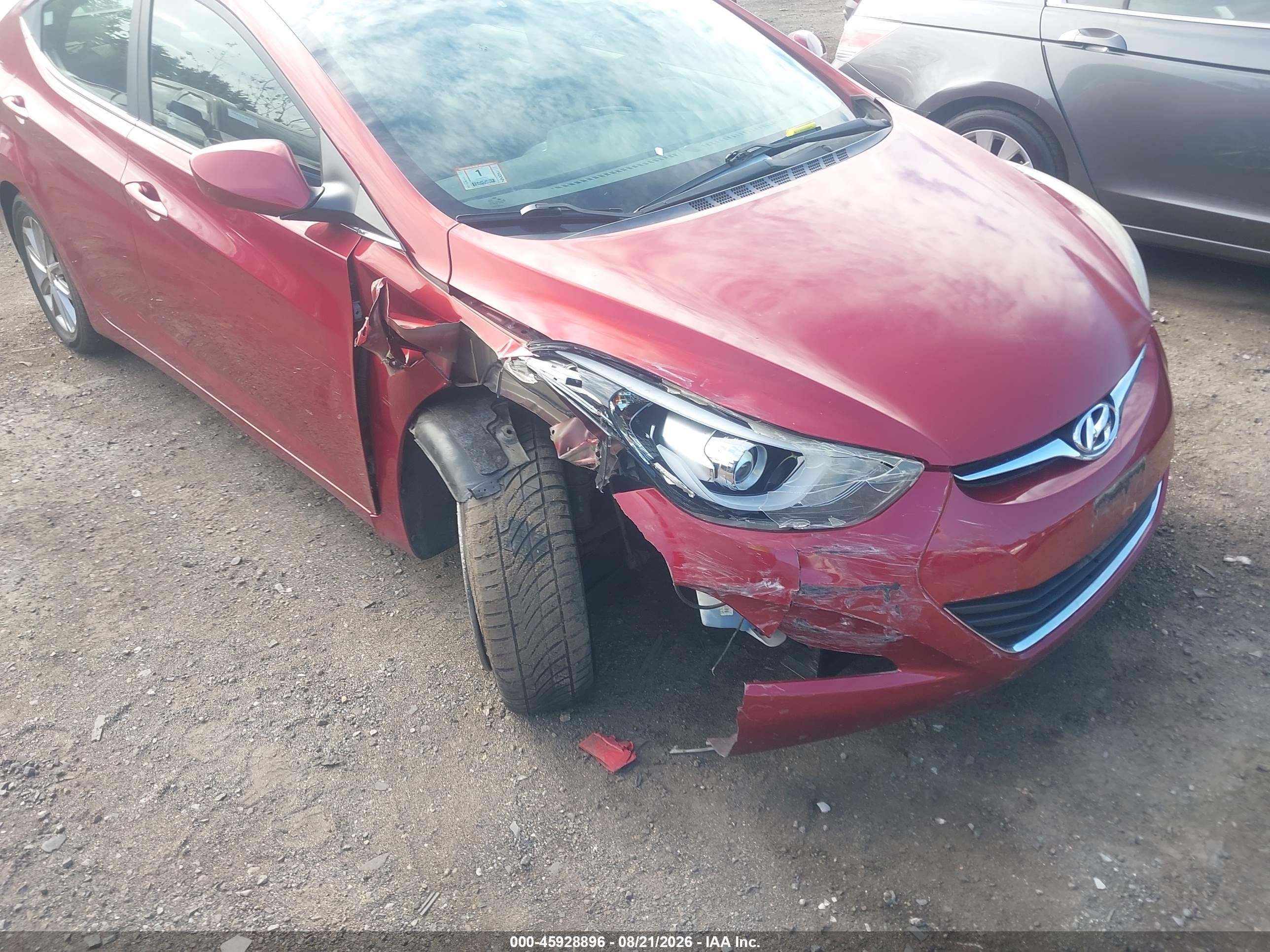 2015 Hyundai Elantra Se Red vin: 5NPDH4AE4FH554830