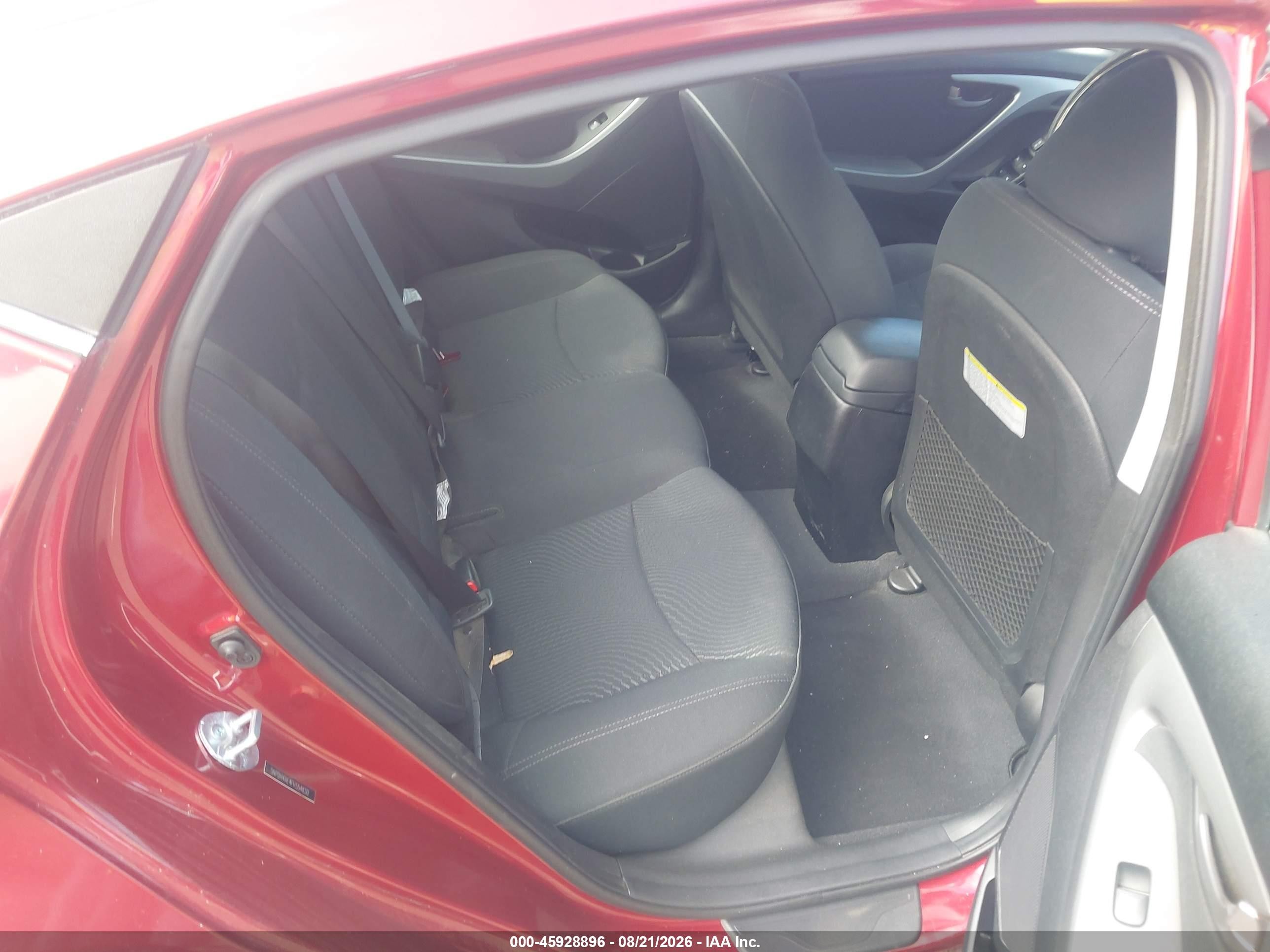 2015 Hyundai Elantra Se Red vin: 5NPDH4AE4FH554830