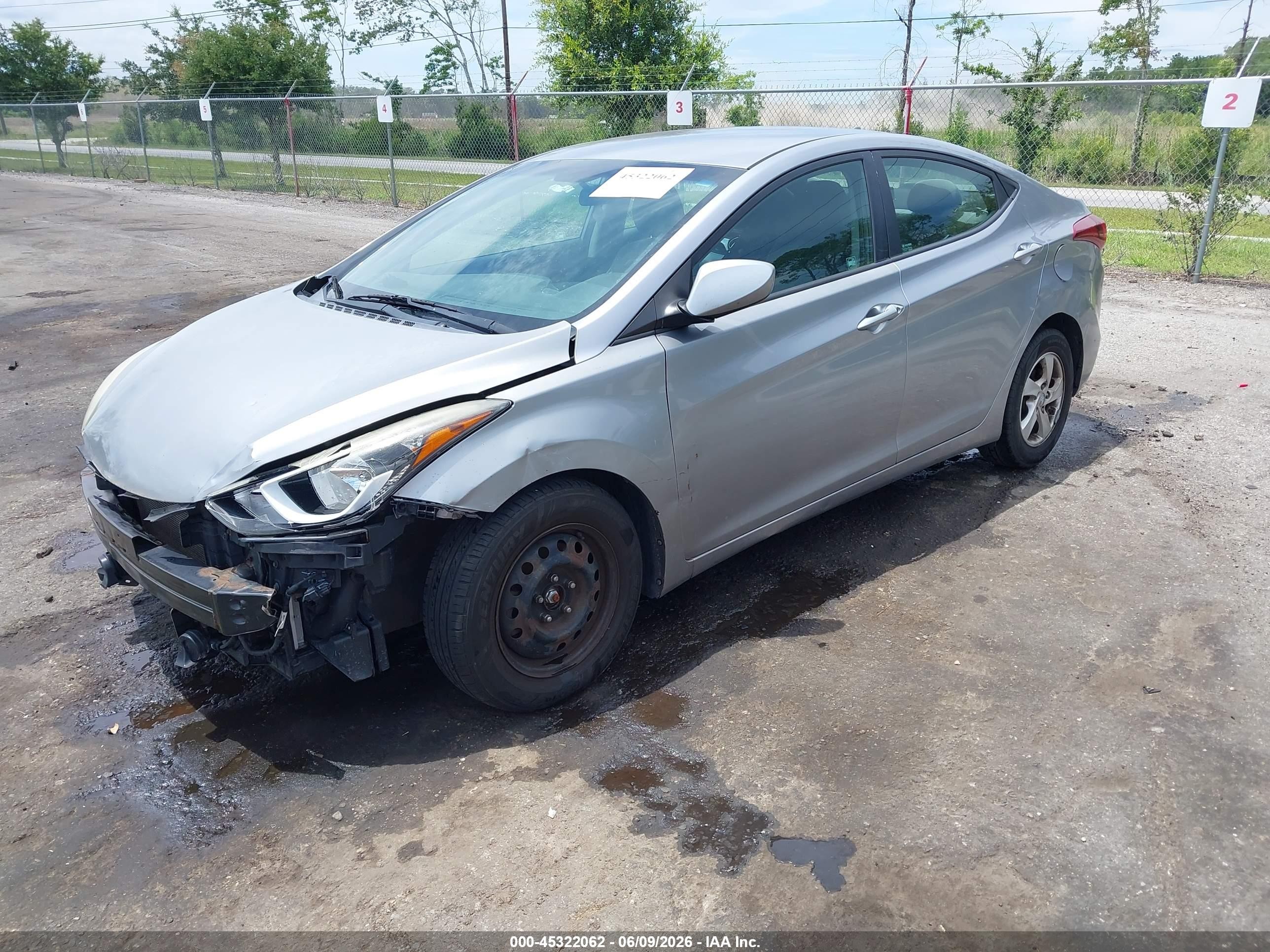 2015 Hyundai Elantra Se Серебряный vin: 5NPDH4AE4FH565746