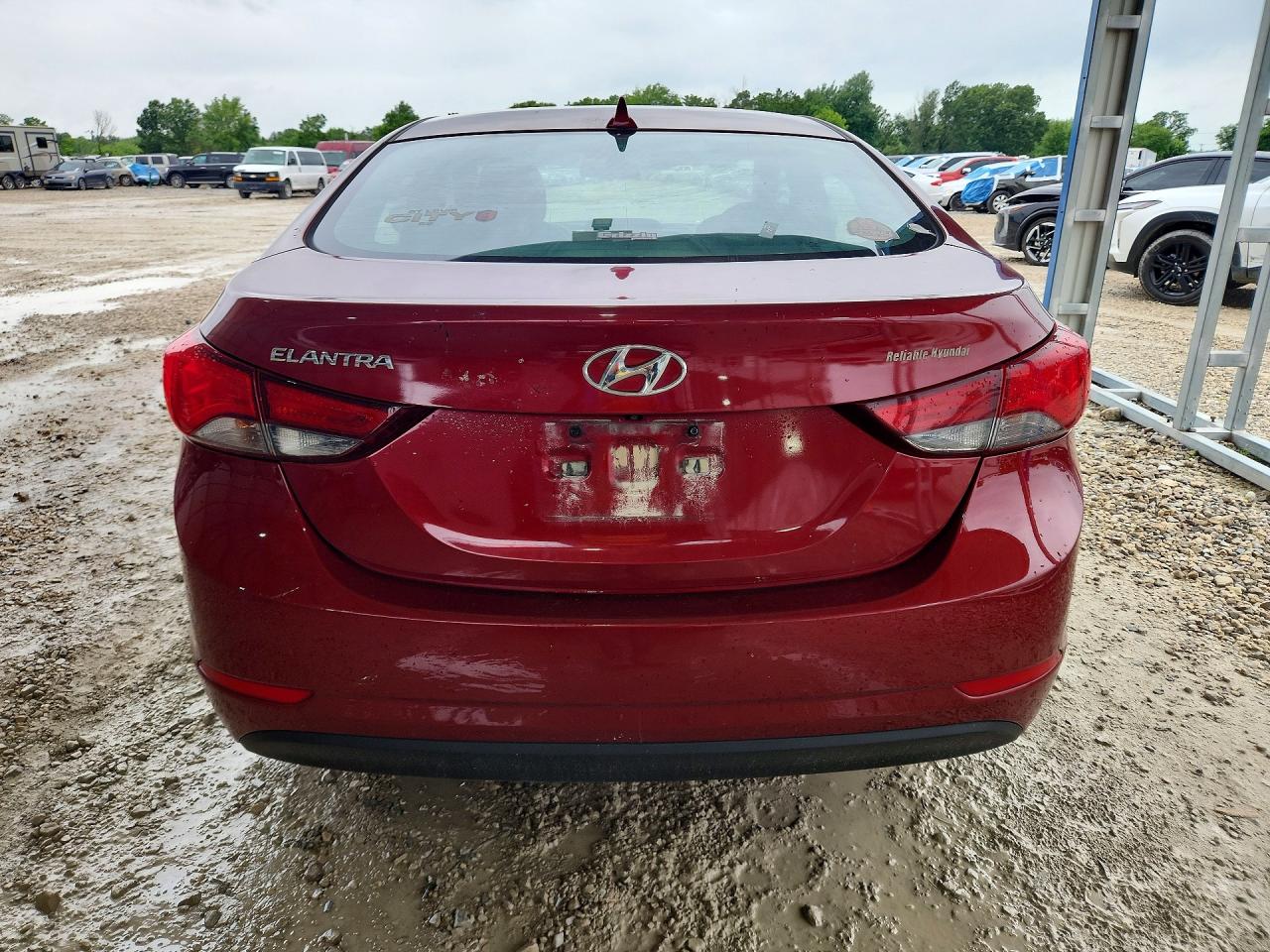2015 Hyundai Elantra Se Темно-бордовый vin: 5NPDH4AE4FH568923
