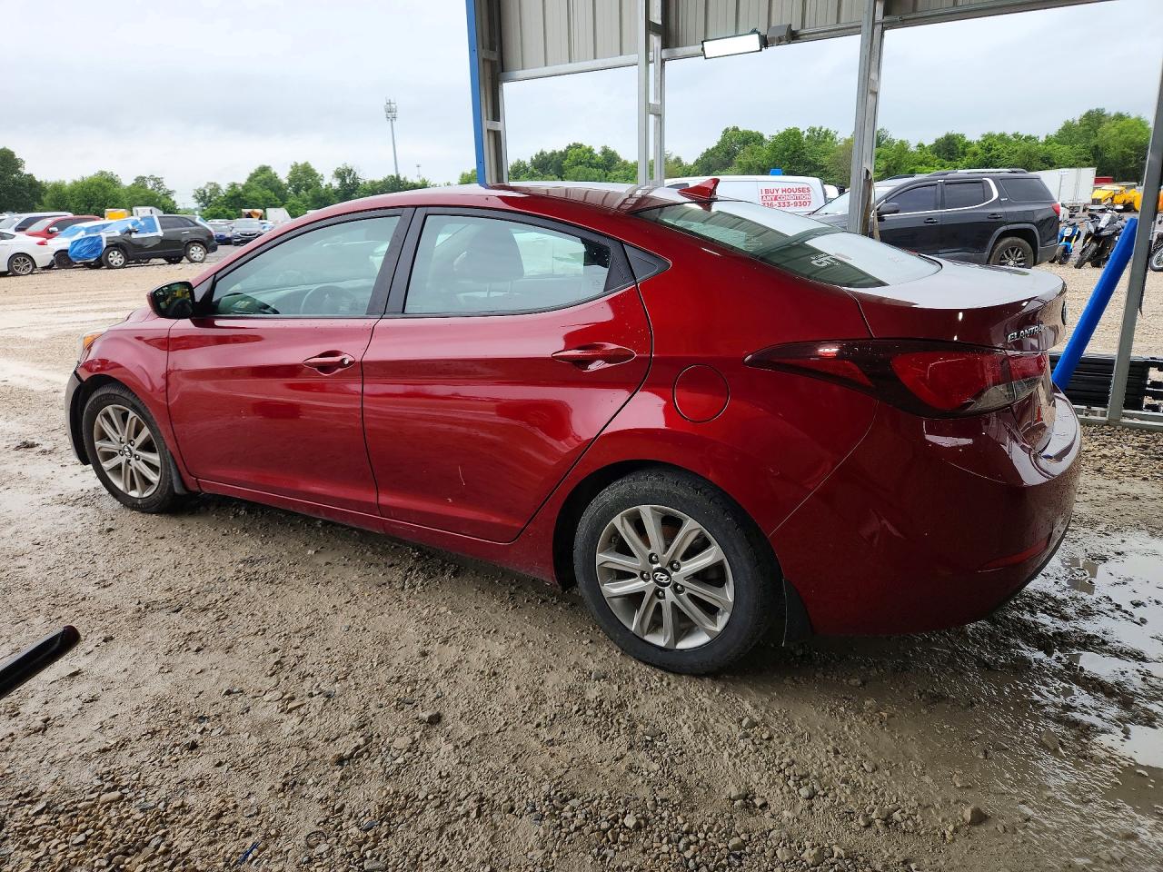 2015 Hyundai Elantra Se Темно-бордовый vin: 5NPDH4AE4FH568923