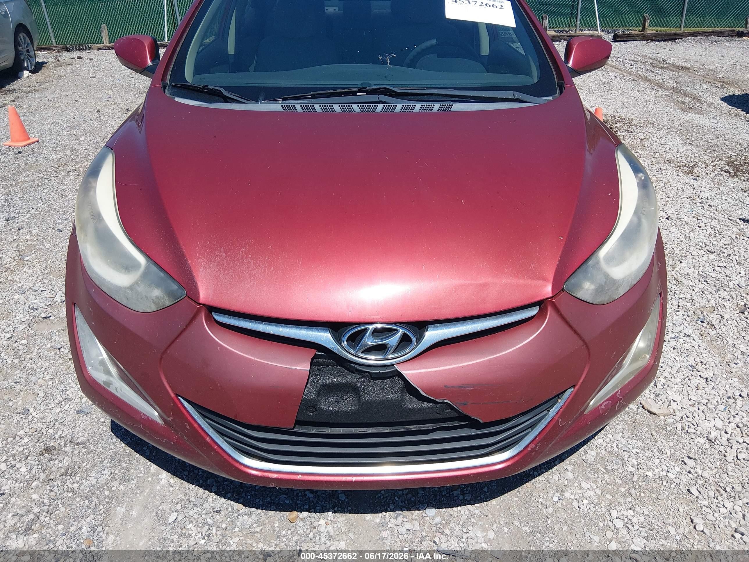 2015 Hyundai Elantra Se Red vin: 5NPDH4AE4FH572468