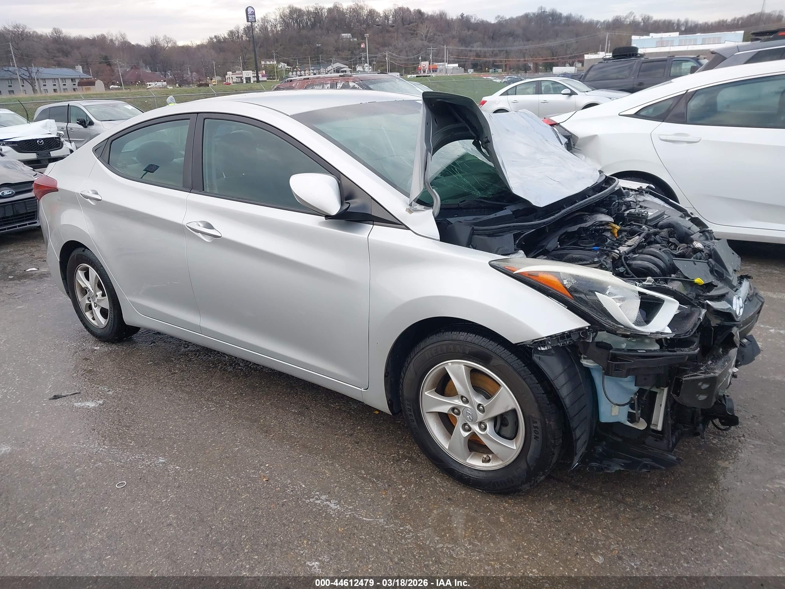 2015 Hyundai Elantra Se Silver vin: 5NPDH4AE4FH579761