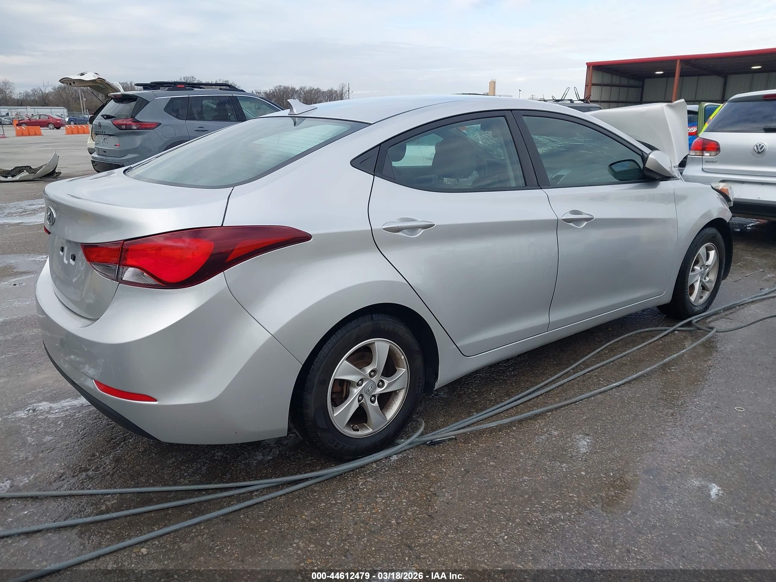 2015 Hyundai Elantra Se Silver vin: 5NPDH4AE4FH579761