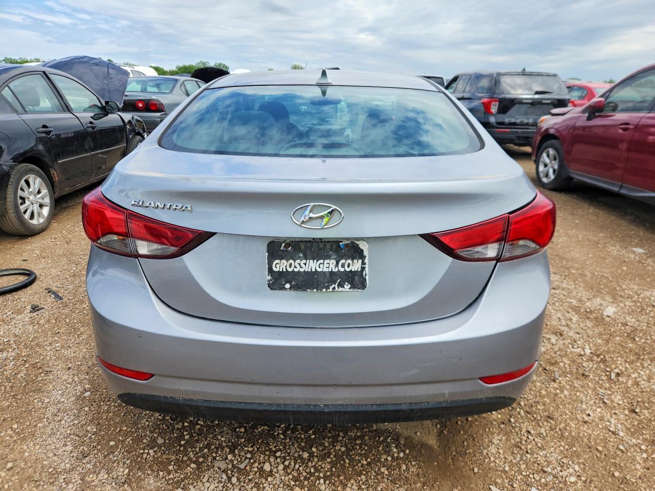 2015 Hyundai Elantra Se Gray vin: 5NPDH4AE4FH583552