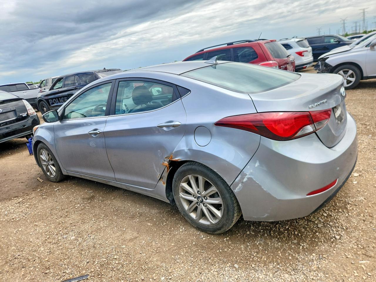 2015 Hyundai Elantra Se Gray vin: 5NPDH4AE4FH583552